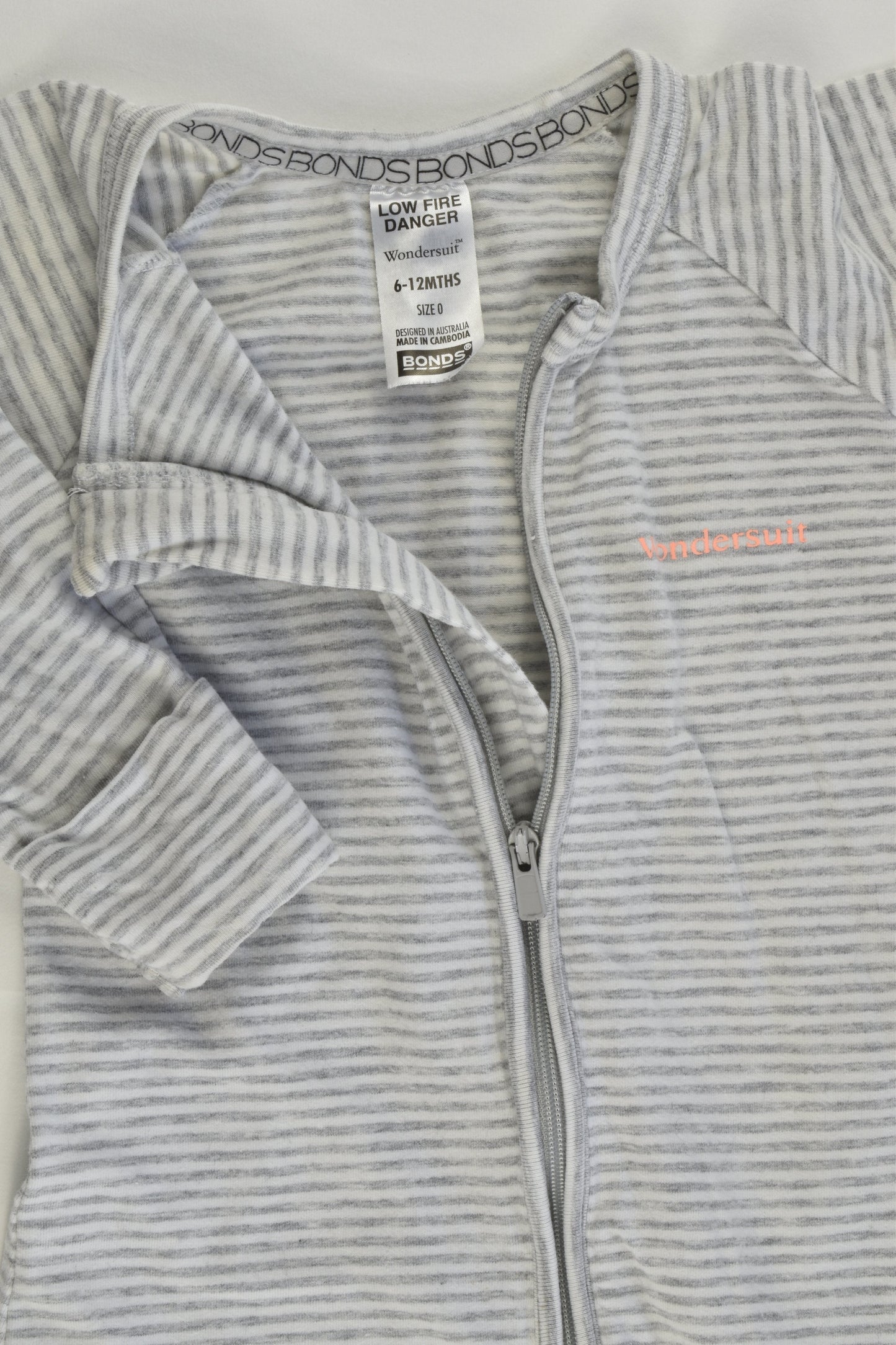 Bonds Size 0 (6-12 months) Striped Wondersuit