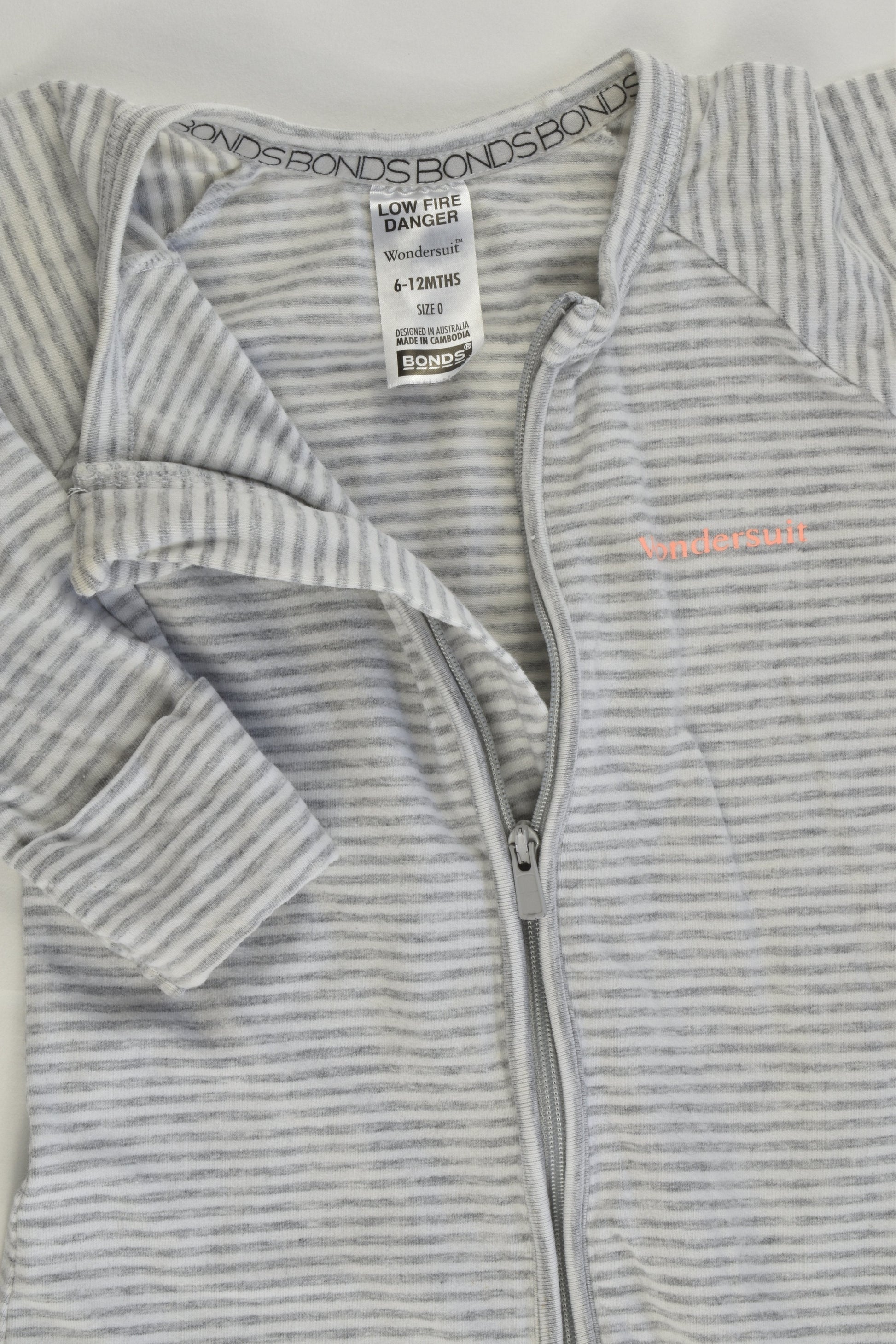 Bonds Size 0 (6-12 months) Striped Wondersuit