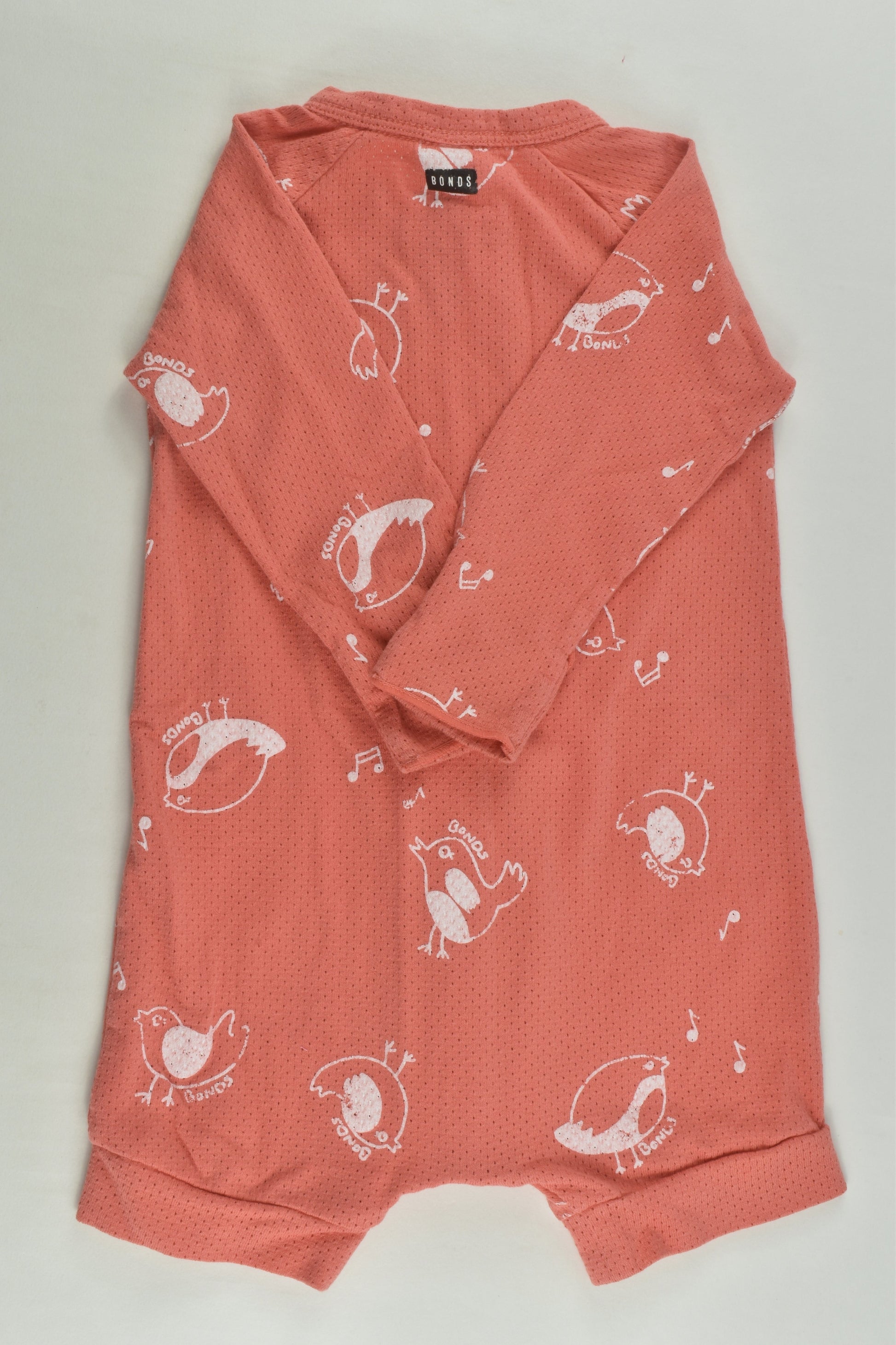 Bonds Size 0 Birds Wondercool Short Leg Wondersuit