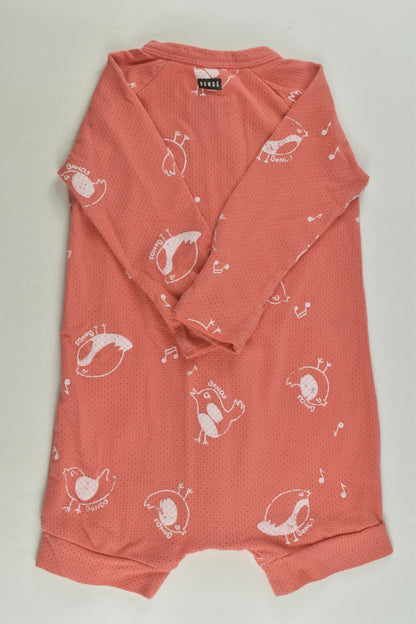 Bonds Size 0 Birds Wondercool Short Leg Wondersuit