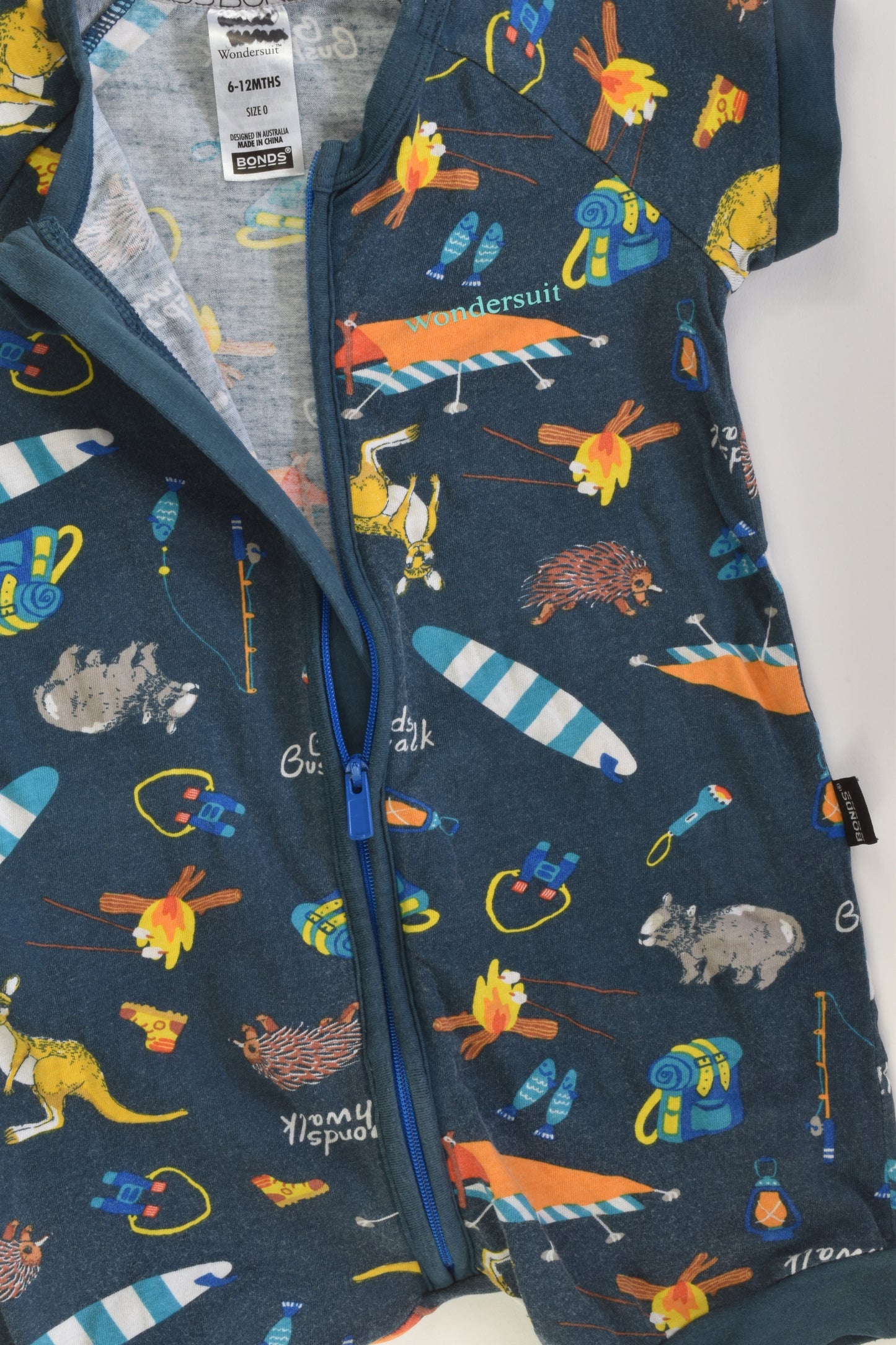 Bonds Size 0 'Bushwalk' Short Wondersuit