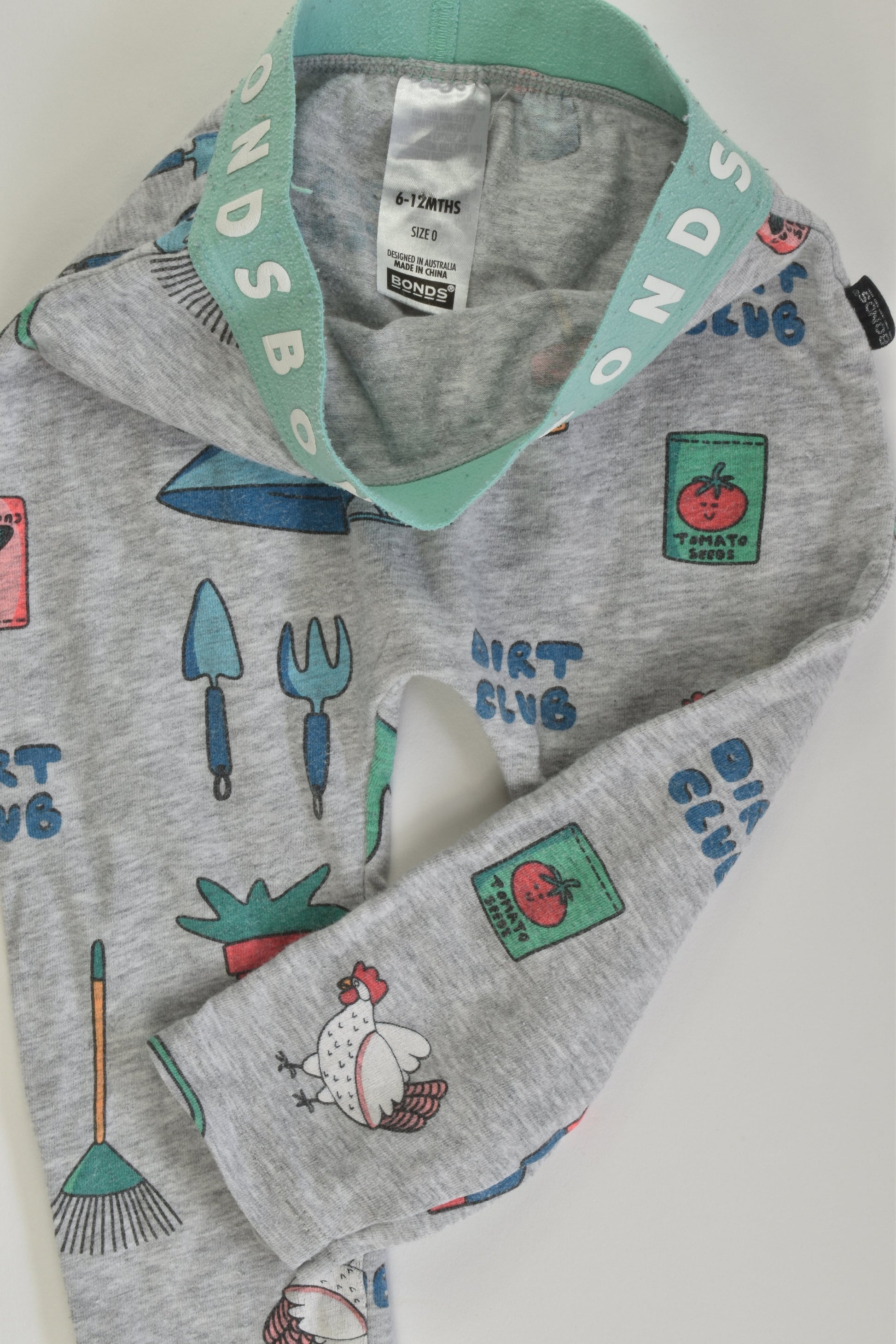 Bonds Size 0 'Dirt Club' Leggings