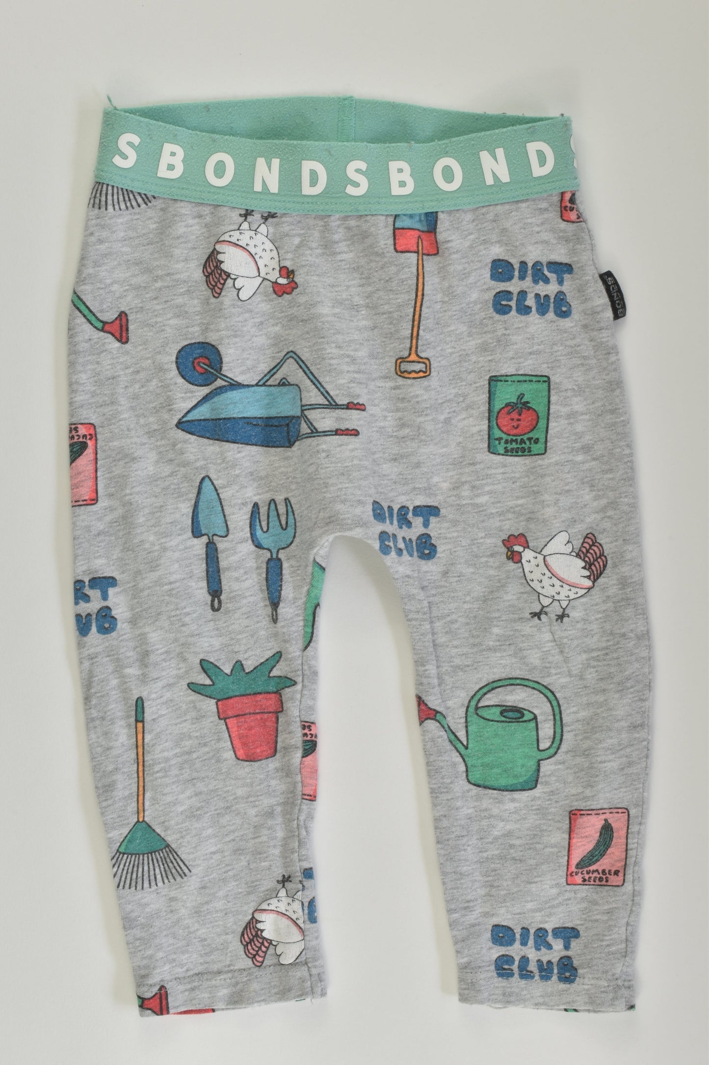 Bonds Size 0 'Dirt Club' Leggings