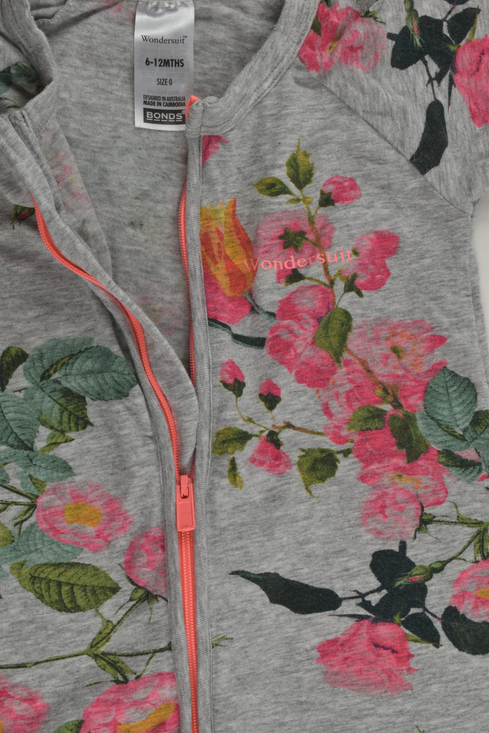 Bonds Size 0 Floral Short Wondersuit