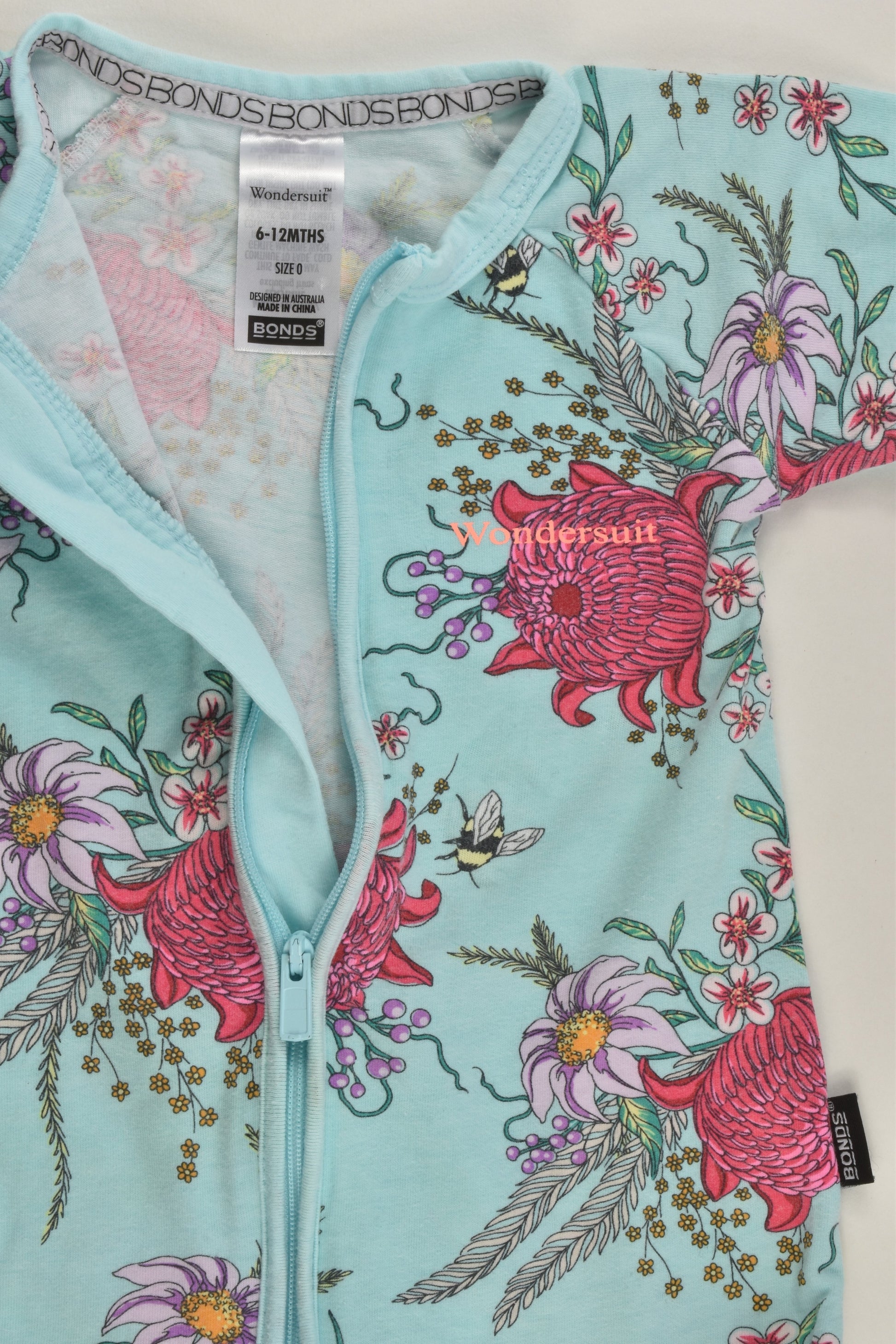 Bonds Size 0 Flowers and Bees Wondersuit