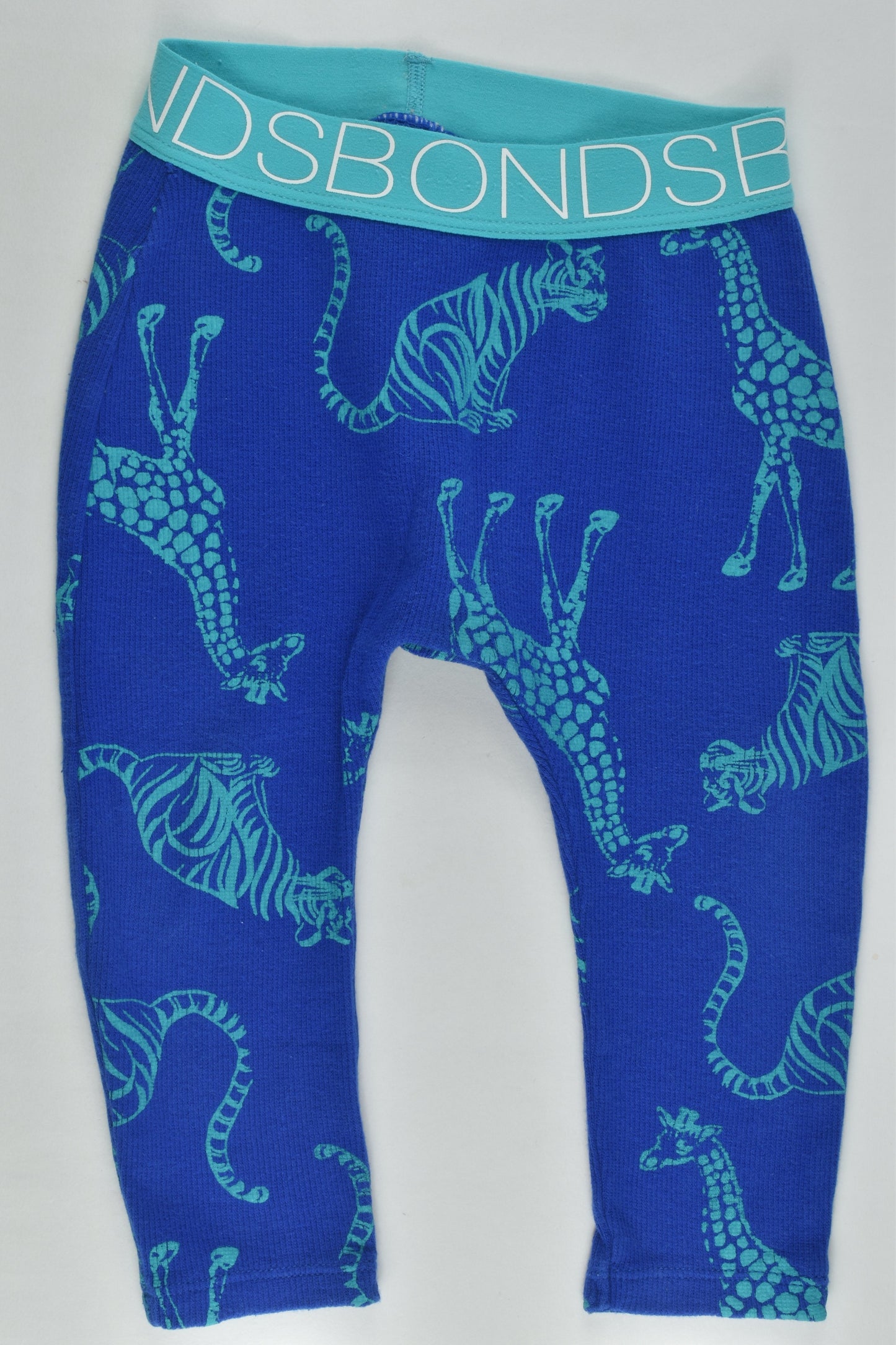 Bonds Size 0 Giraffes and Tigers Ribbed Leggings