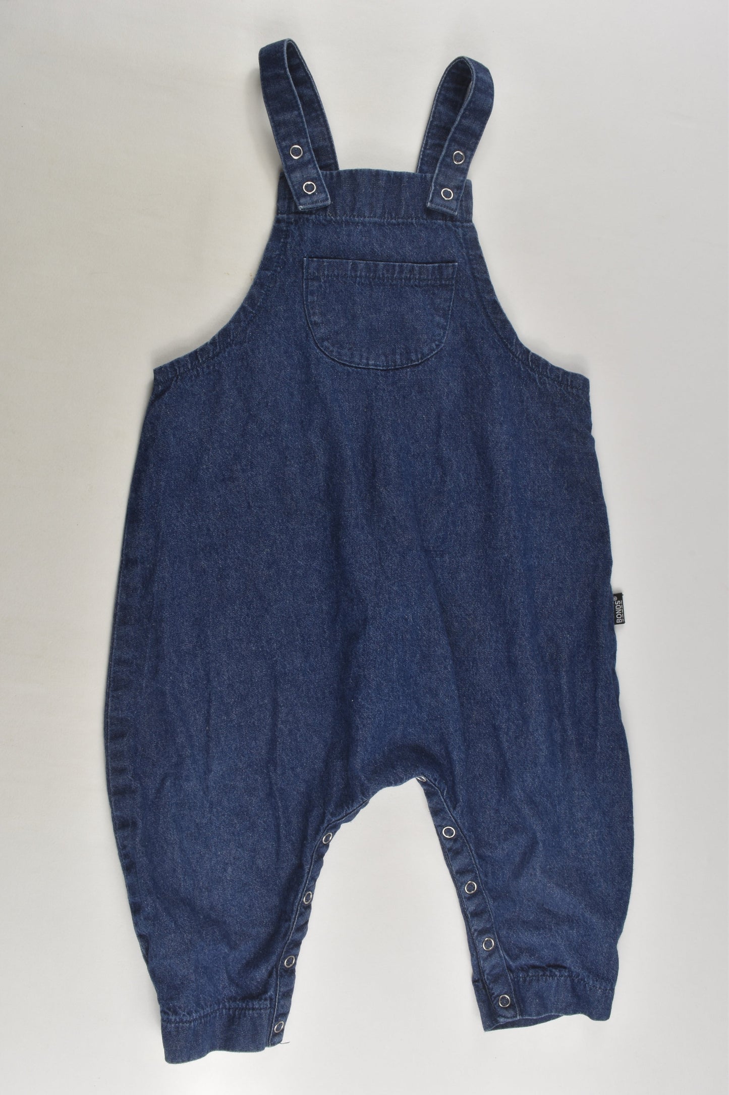 Bonds Size 0 Lightweight Denim Overalls