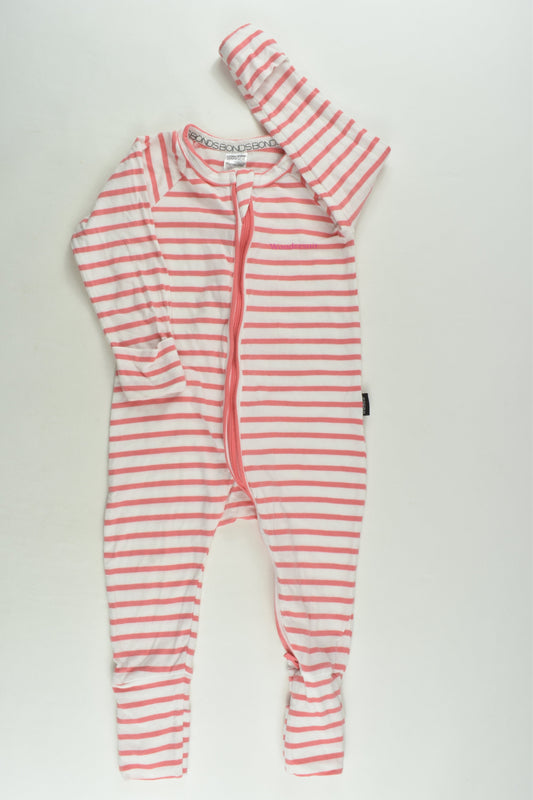 Bonds Size 0 Striped Wondersuit