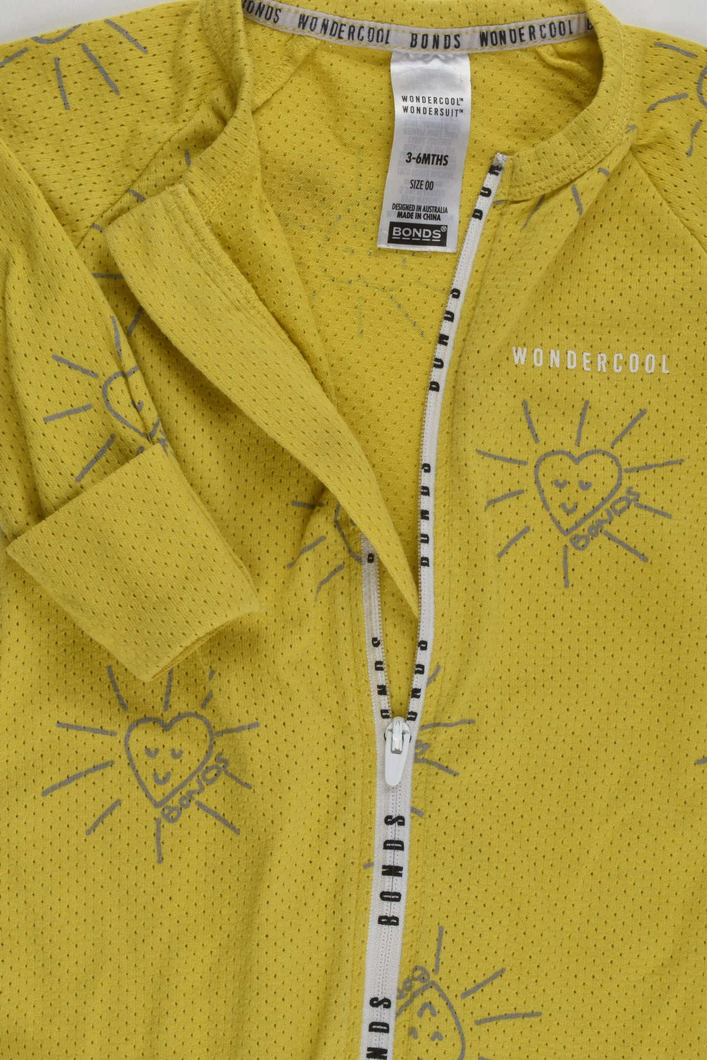 Bonds Size 00 (3-6 months) Wondercool Short Leg Wondersuit