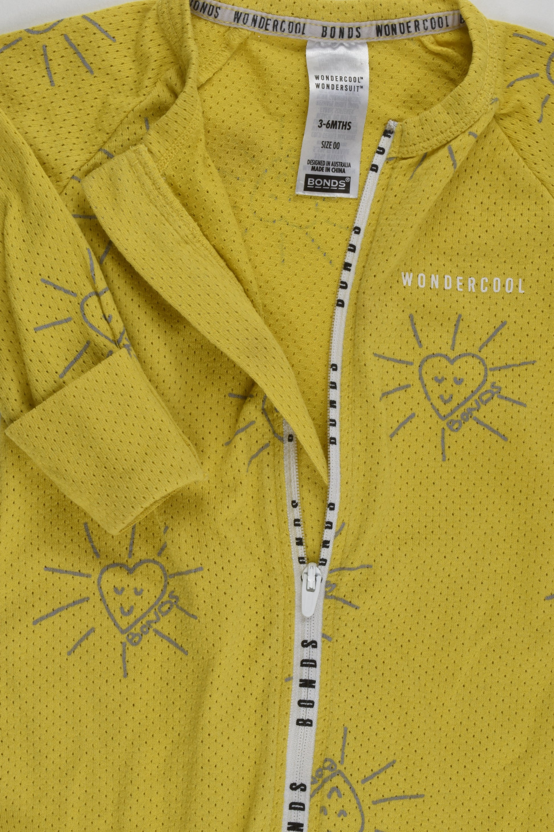 Bonds Size 00 (3-6 months) Wondercool Short Leg Wondersuit