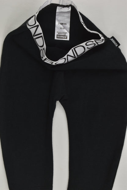 Bonds Size 00 Black Leggings