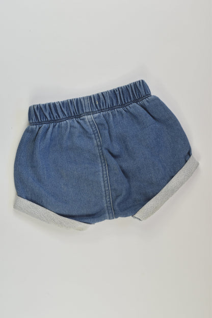 Bonds Size 00 Denim Shorts