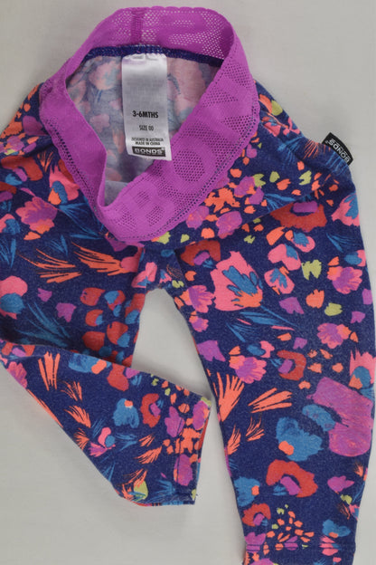 Bonds Size 00 Floral Leggings