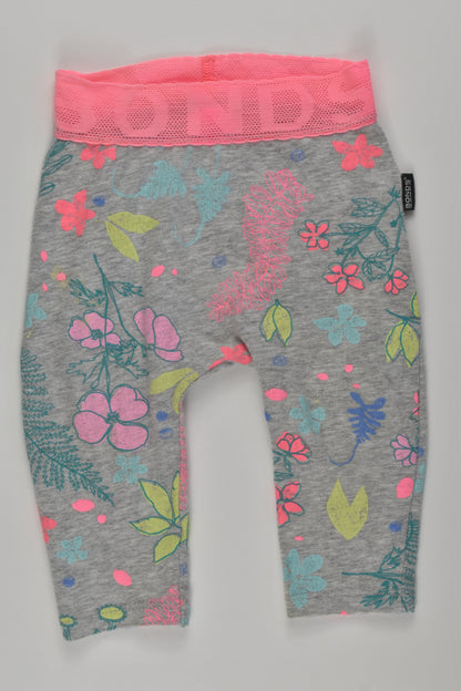 Bonds Size 00 Floral Leggings