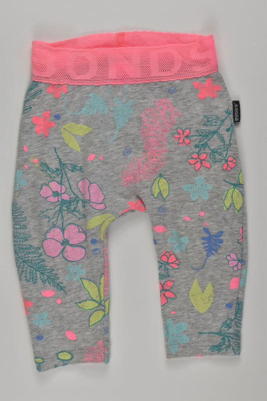 Bonds Size 00 Floral Leggings