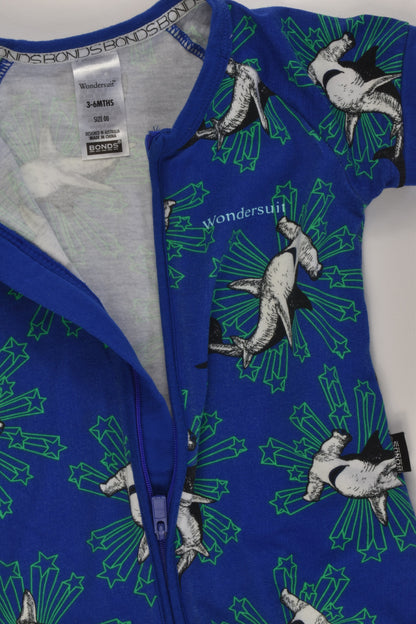 Bonds Size 00 Shark Short Wondersuit