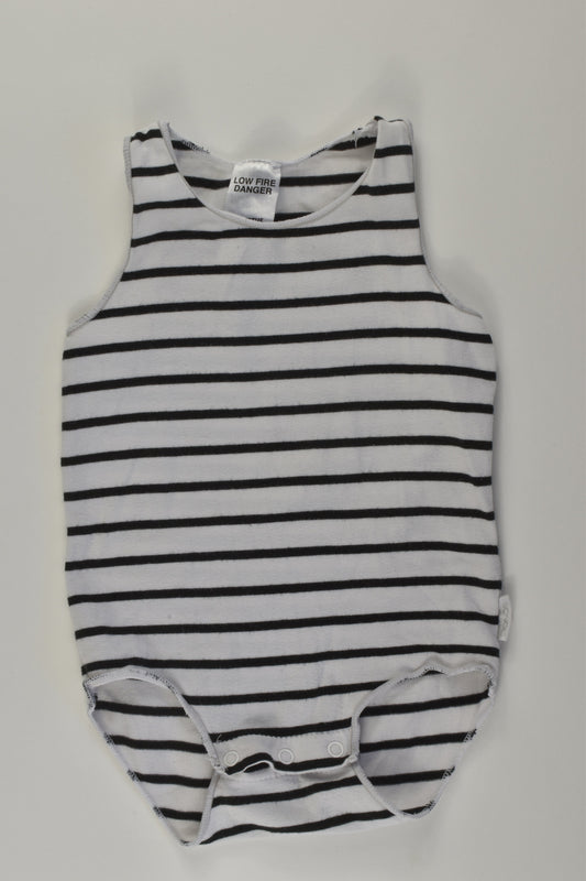 Bonds Size 00 Striped Bodysuit