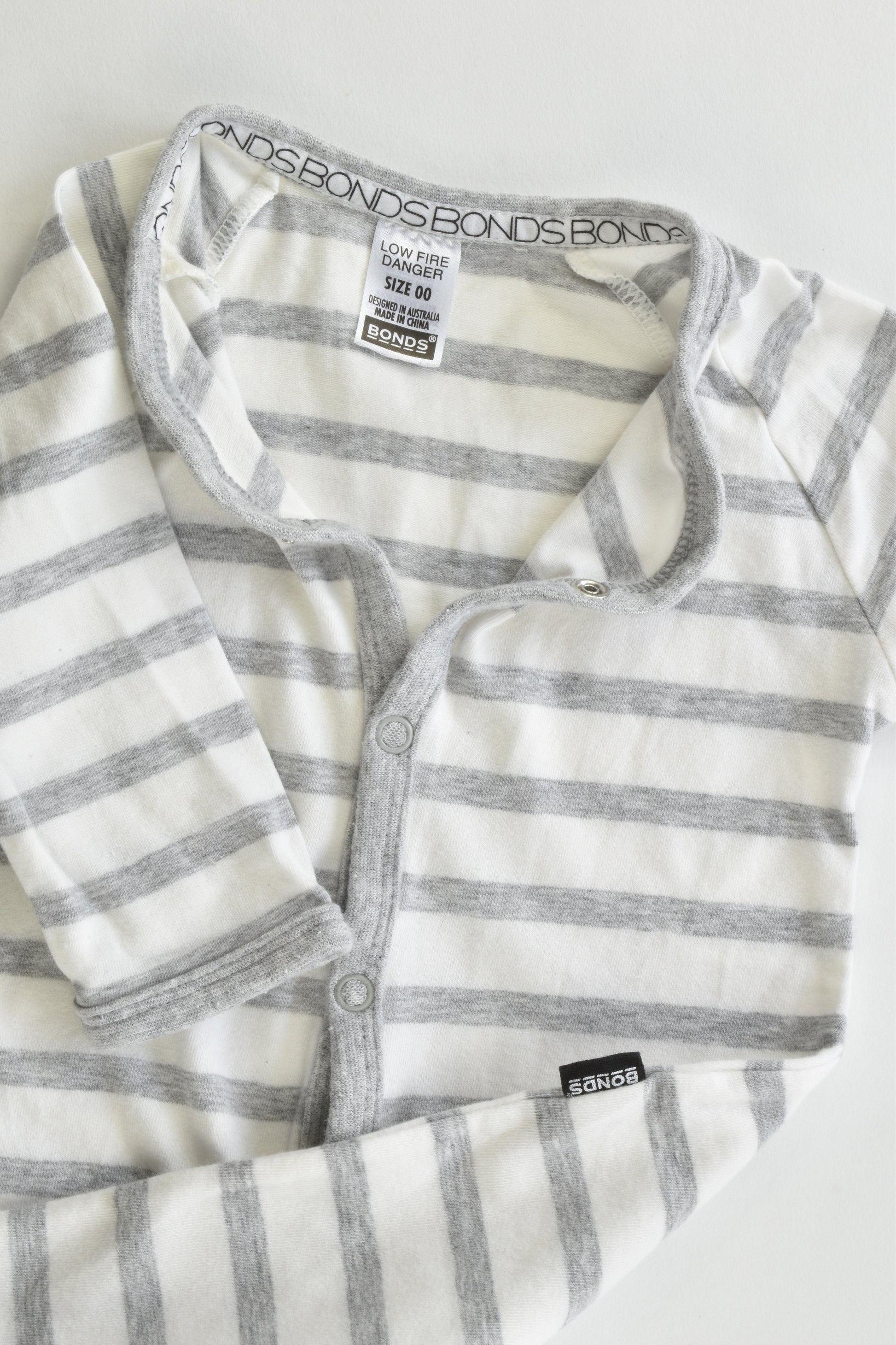 Bonds Size 00 Striped Romper