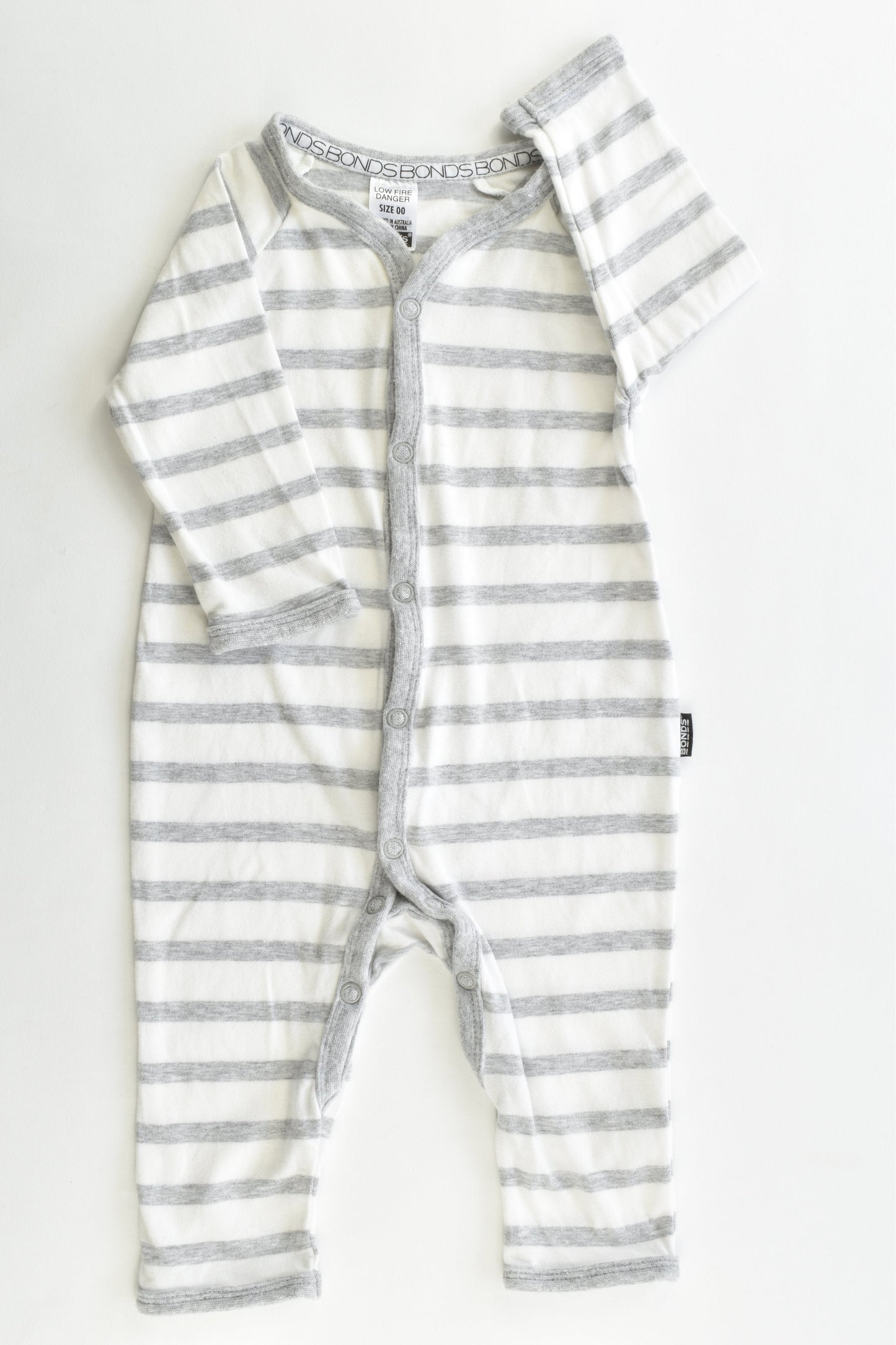 Bonds Size 00 Striped Romper