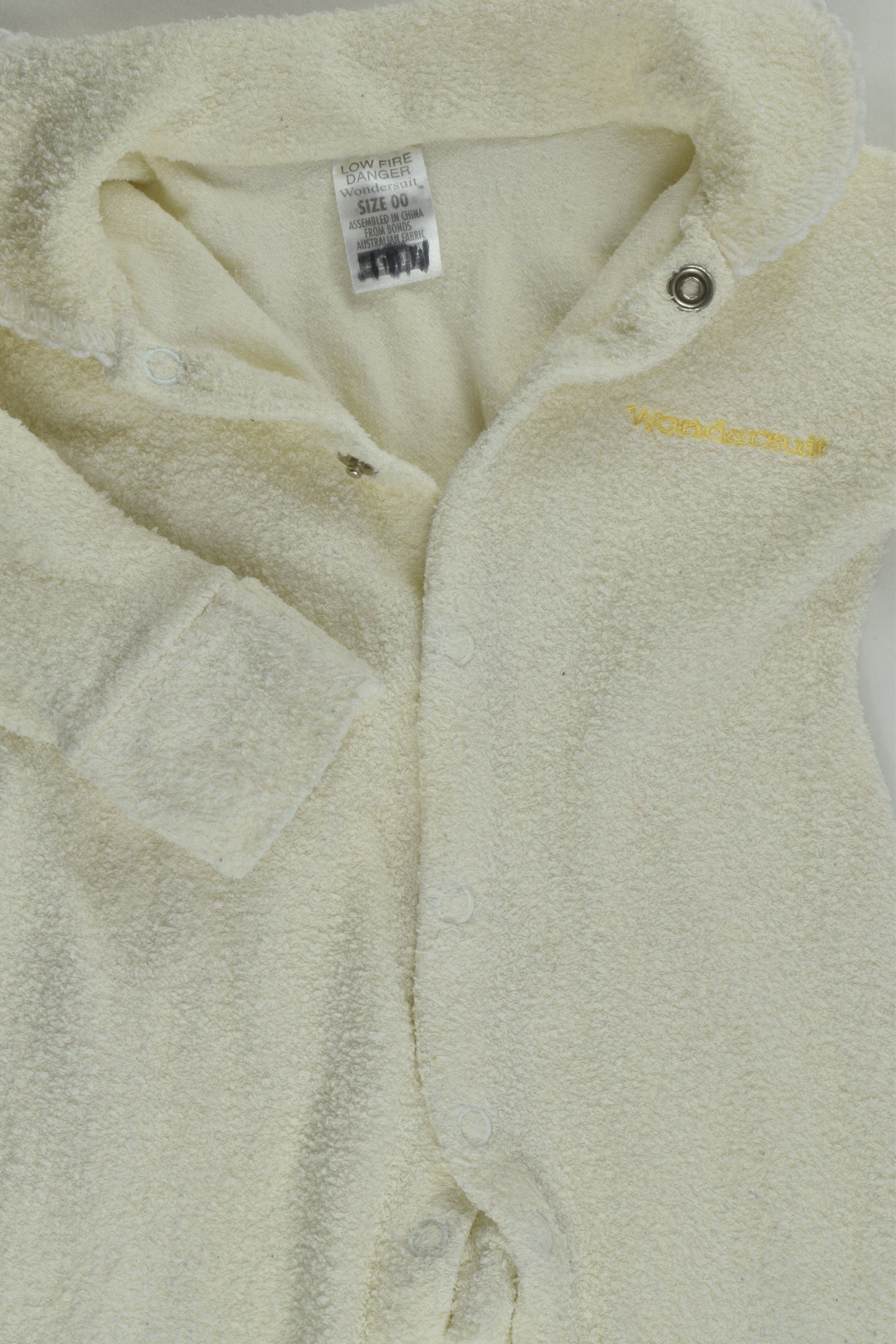 Bonds Size 00 Terry Wondersuit