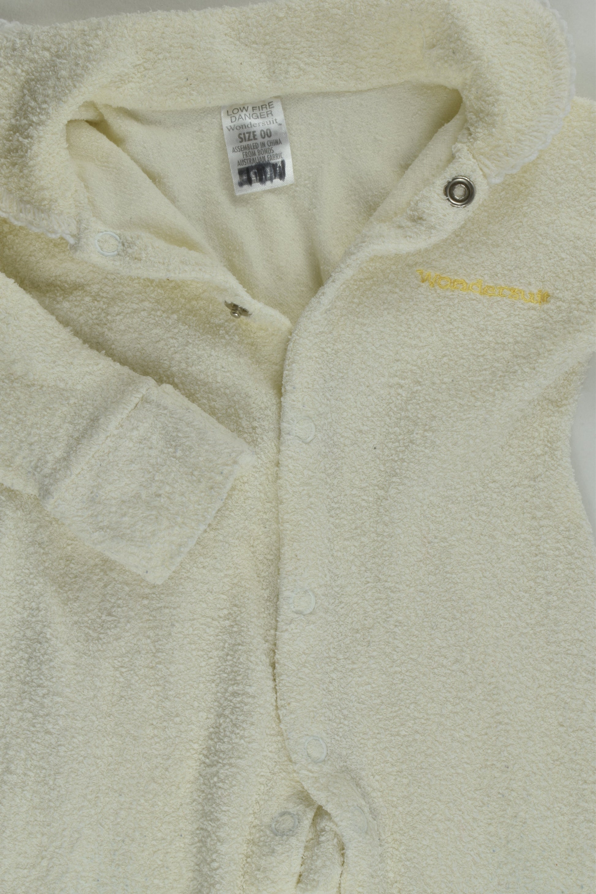 Bonds Size 00 Terry Wondersuit