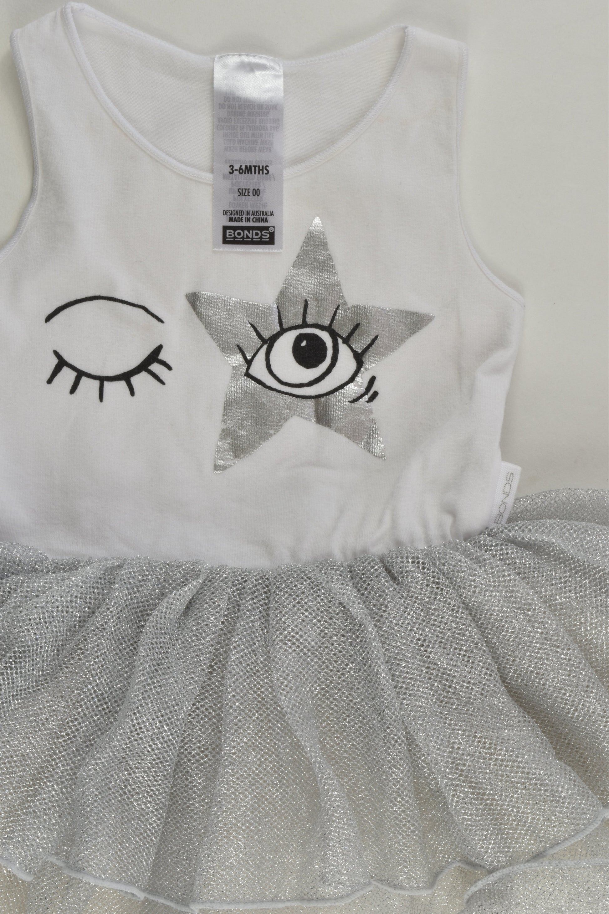 Bonds Size 00 Tutu Bodysuit