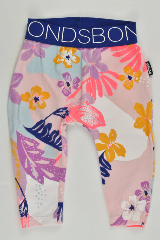 Bonds Size 000 (0-3 months) Floral Leggings