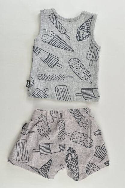Bonds Size 000 (0-3 months) Ribbed Ice Cream Outfit