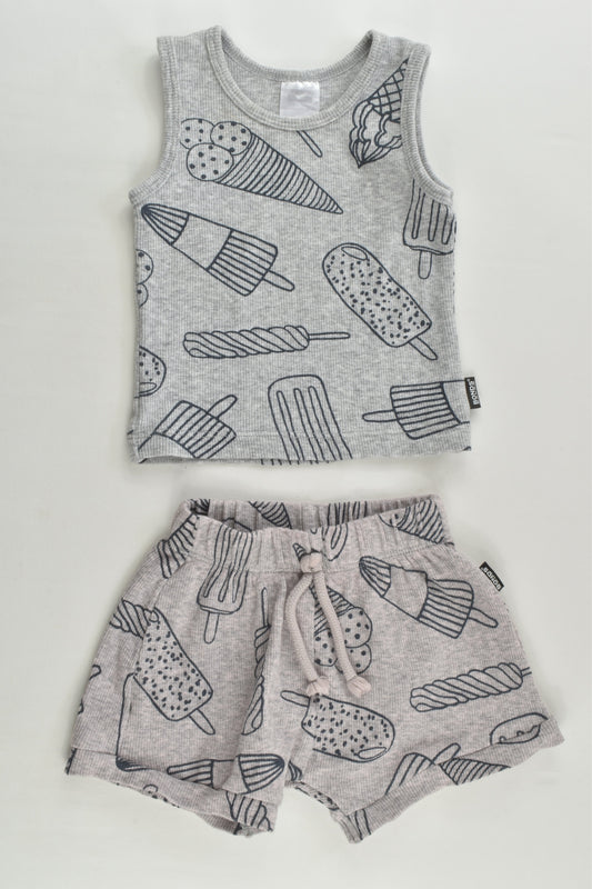 Bonds Size 000 (0-3 months) Ribbed Ice Cream Outfit