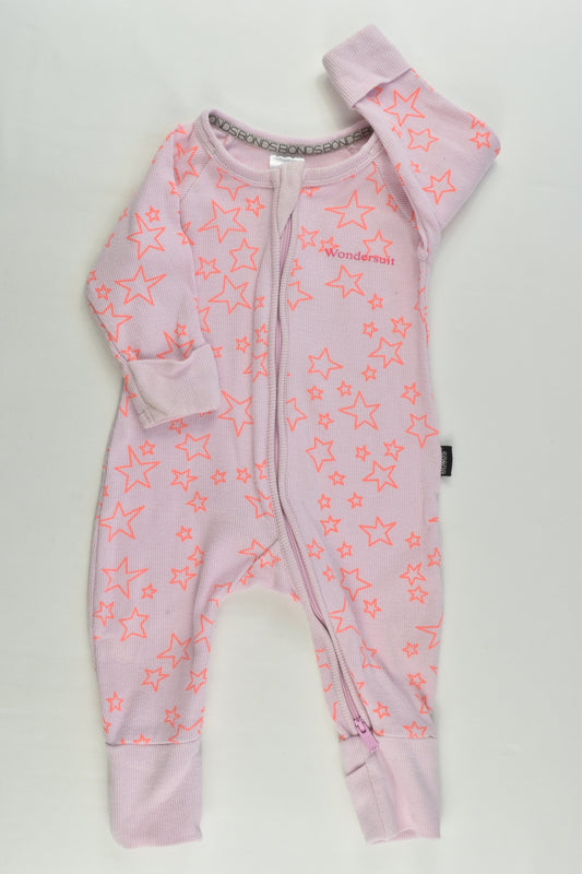 Bonds Size 000 (0-3 months) Stars Ribbed Wondersuit
