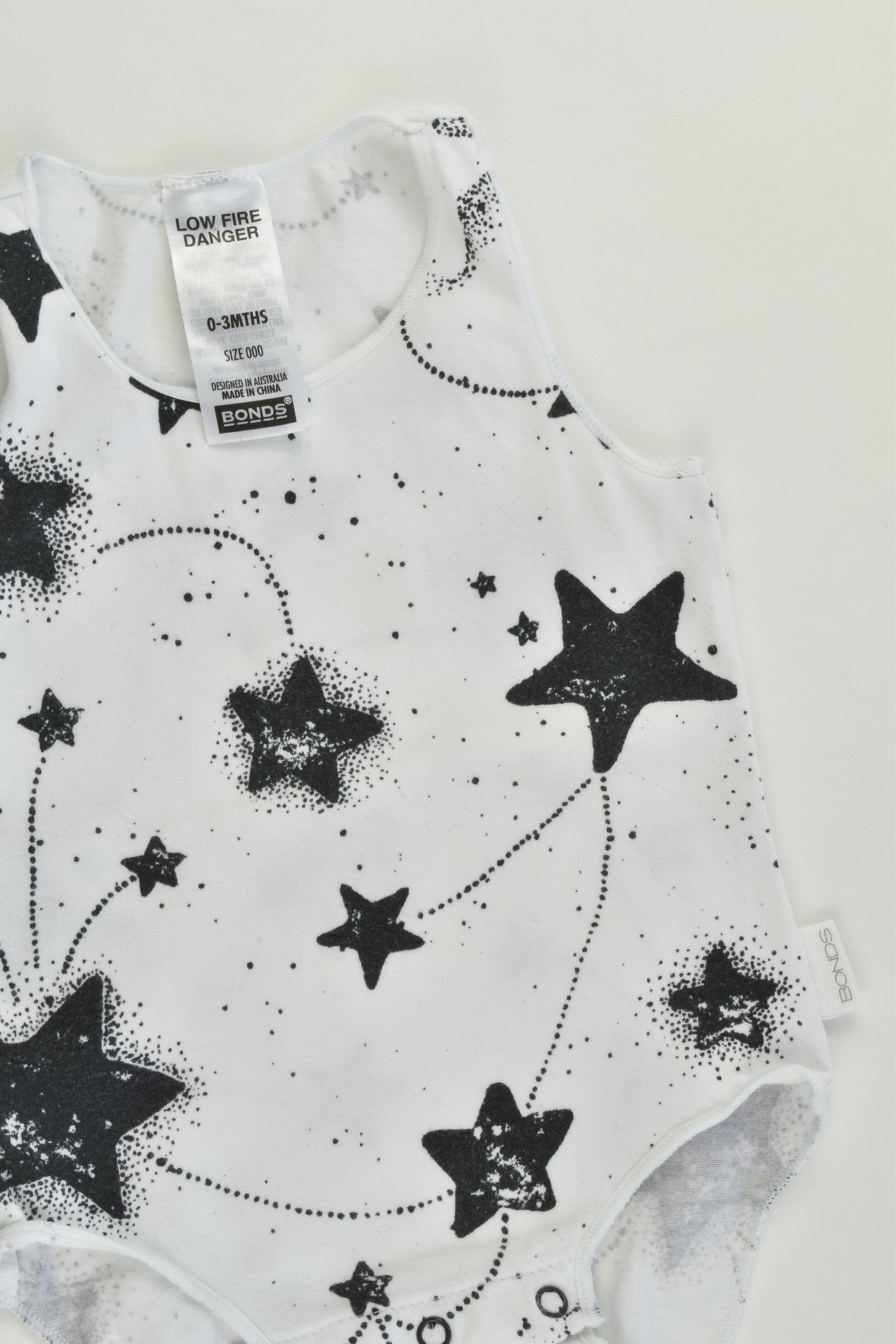 Bonds Size 000 (0-3 months) Stars Sleeveless Bodysuit