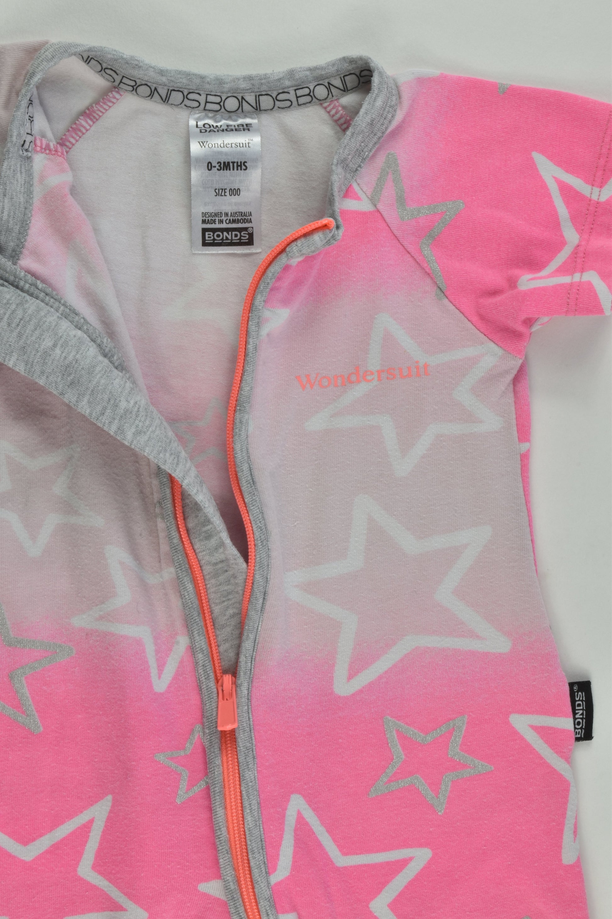 Bonds Size 000 (0-3 months) Stars Wondersuit