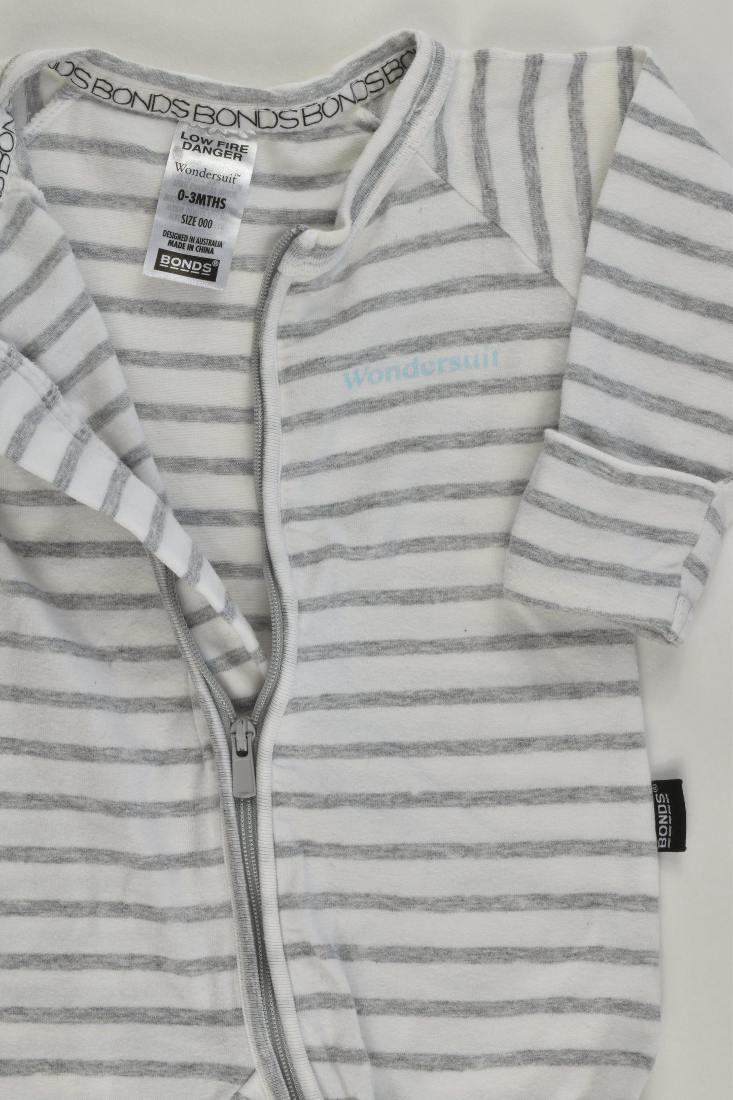 Bonds Size 000 (0-3 months) Striped Wondersuit