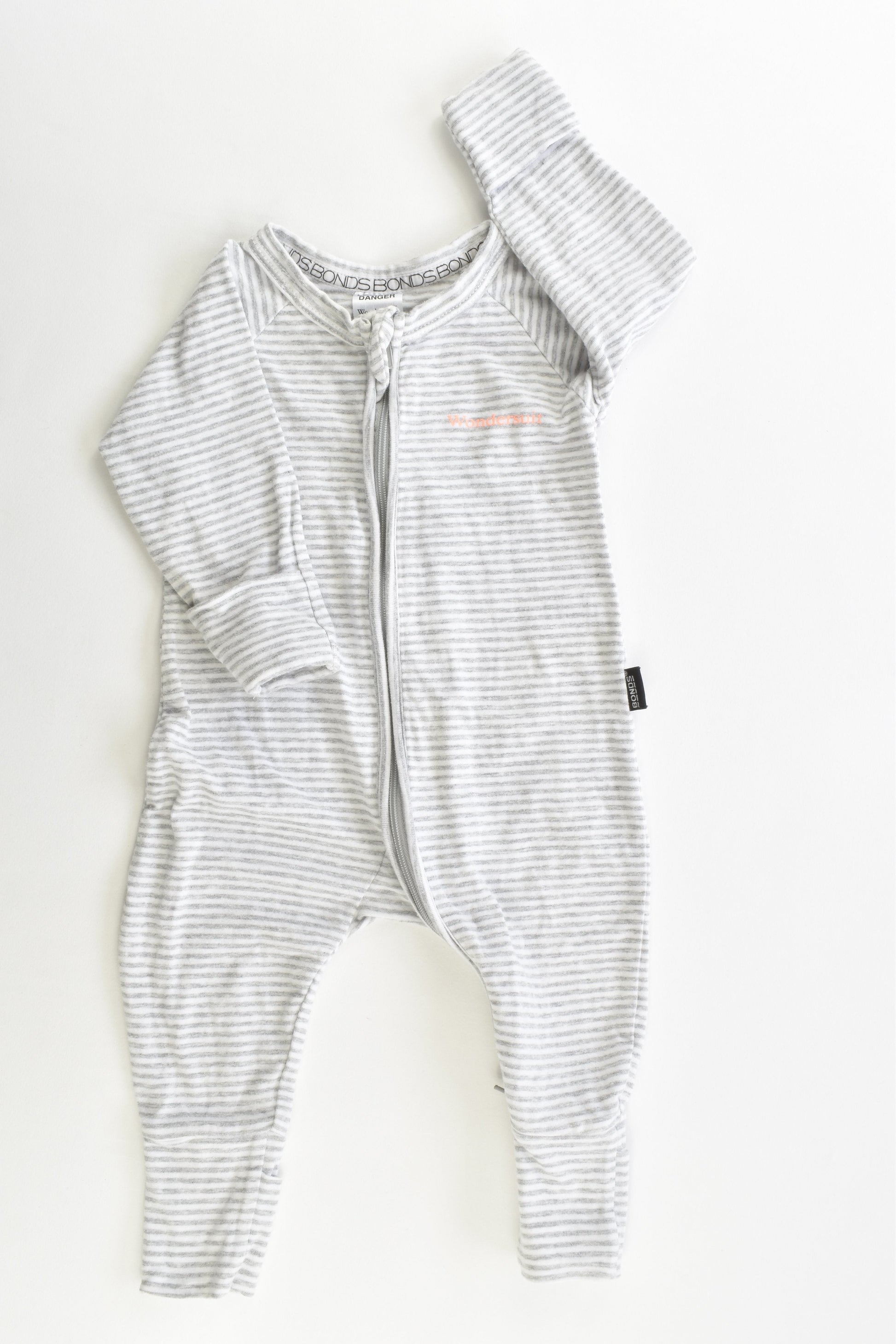 Bonds Size 000 (0-3 months) Striped Wondersuit