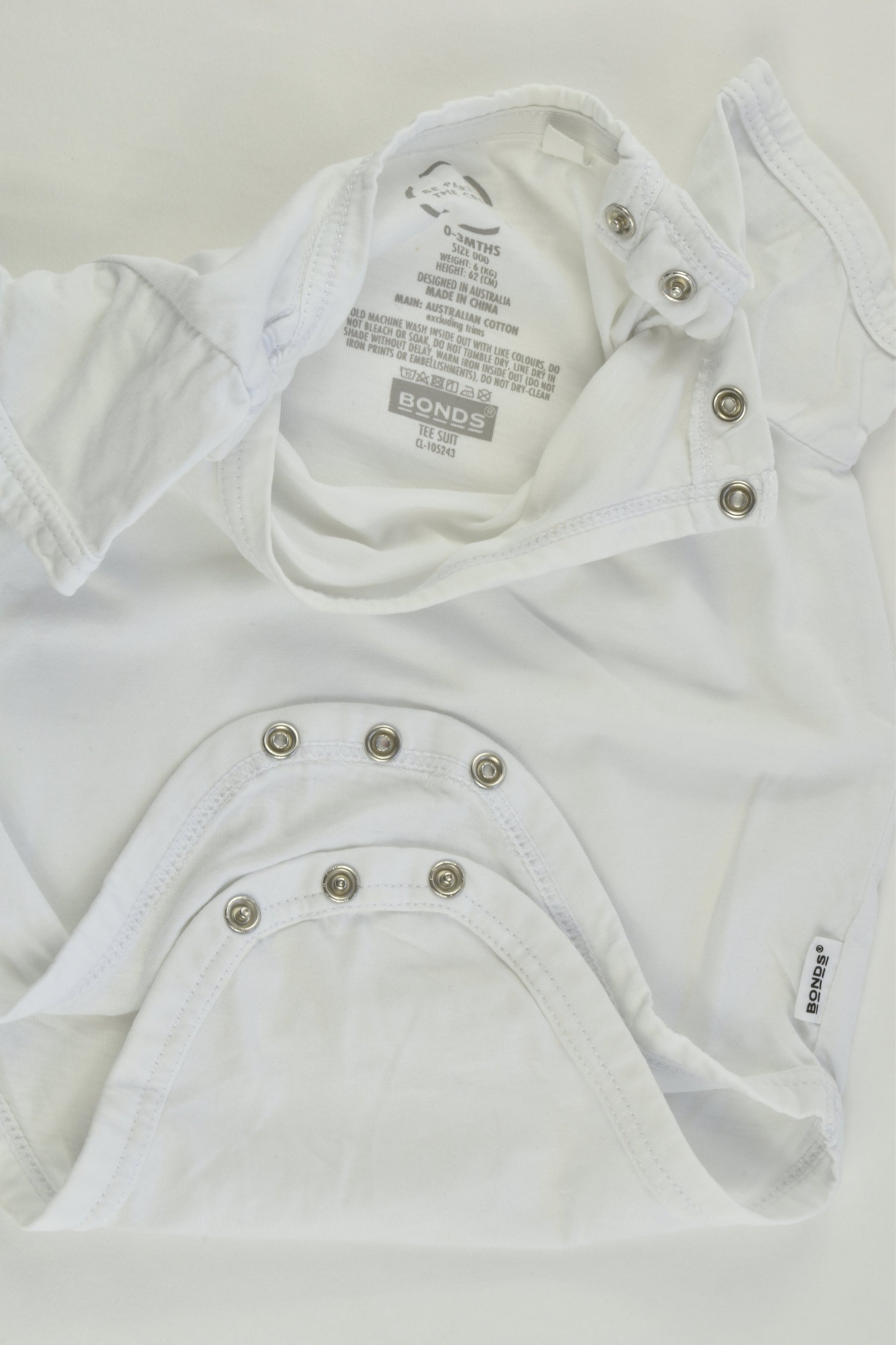 Bonds Size 000 (0-3 months) Tee Suit Bodysuit