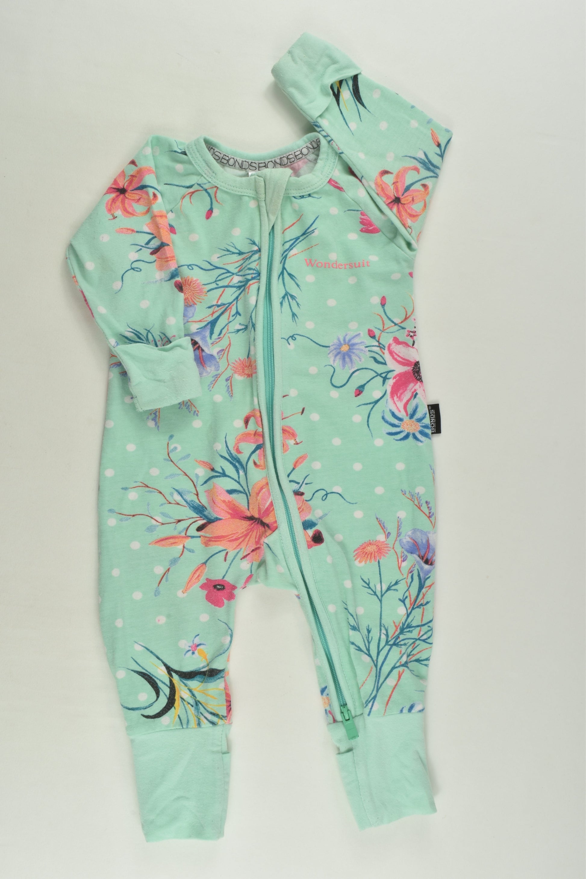 Bonds Size 000 Floral Wondersuit