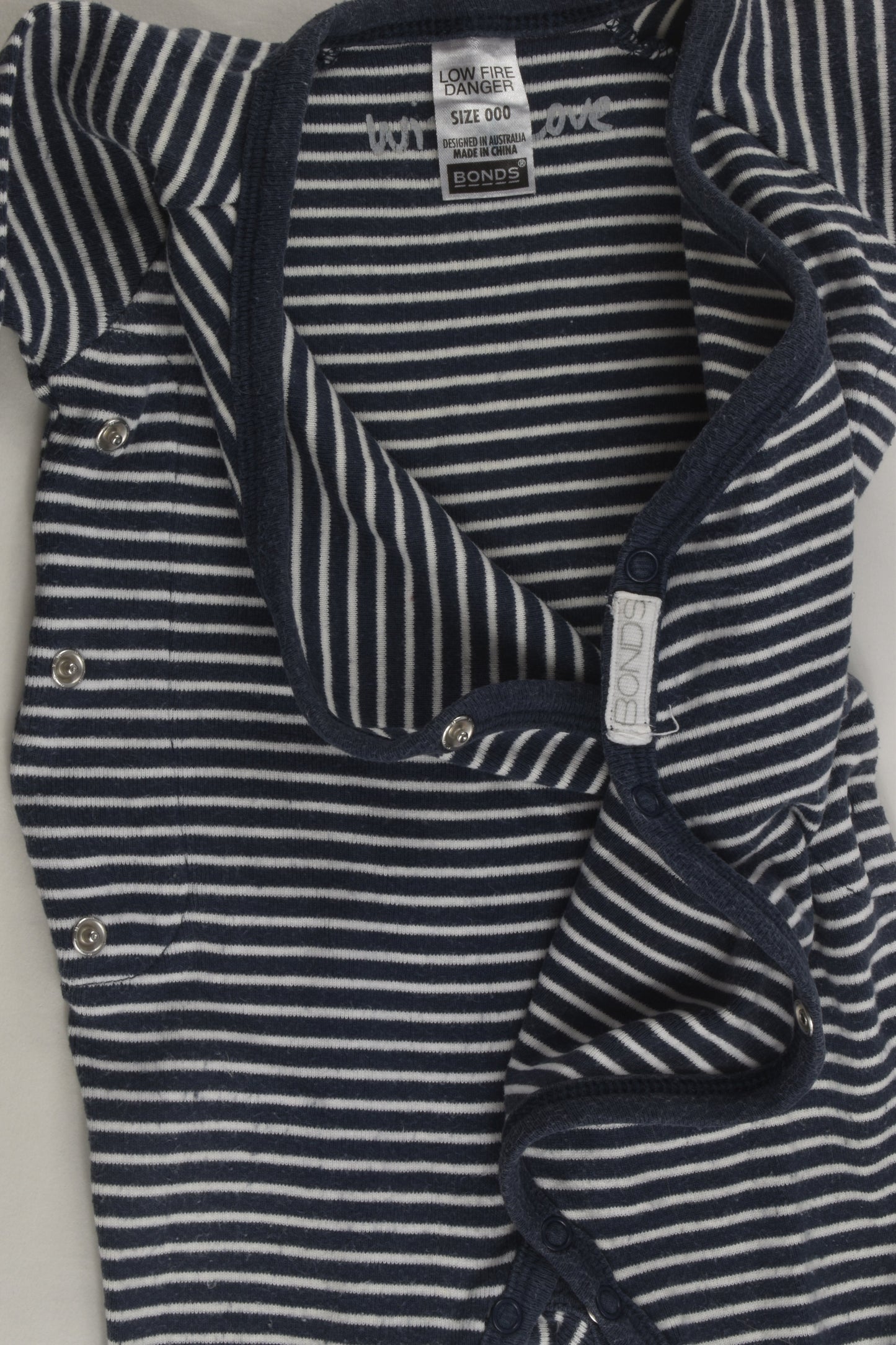 Bonds Size 000 Footed Romper