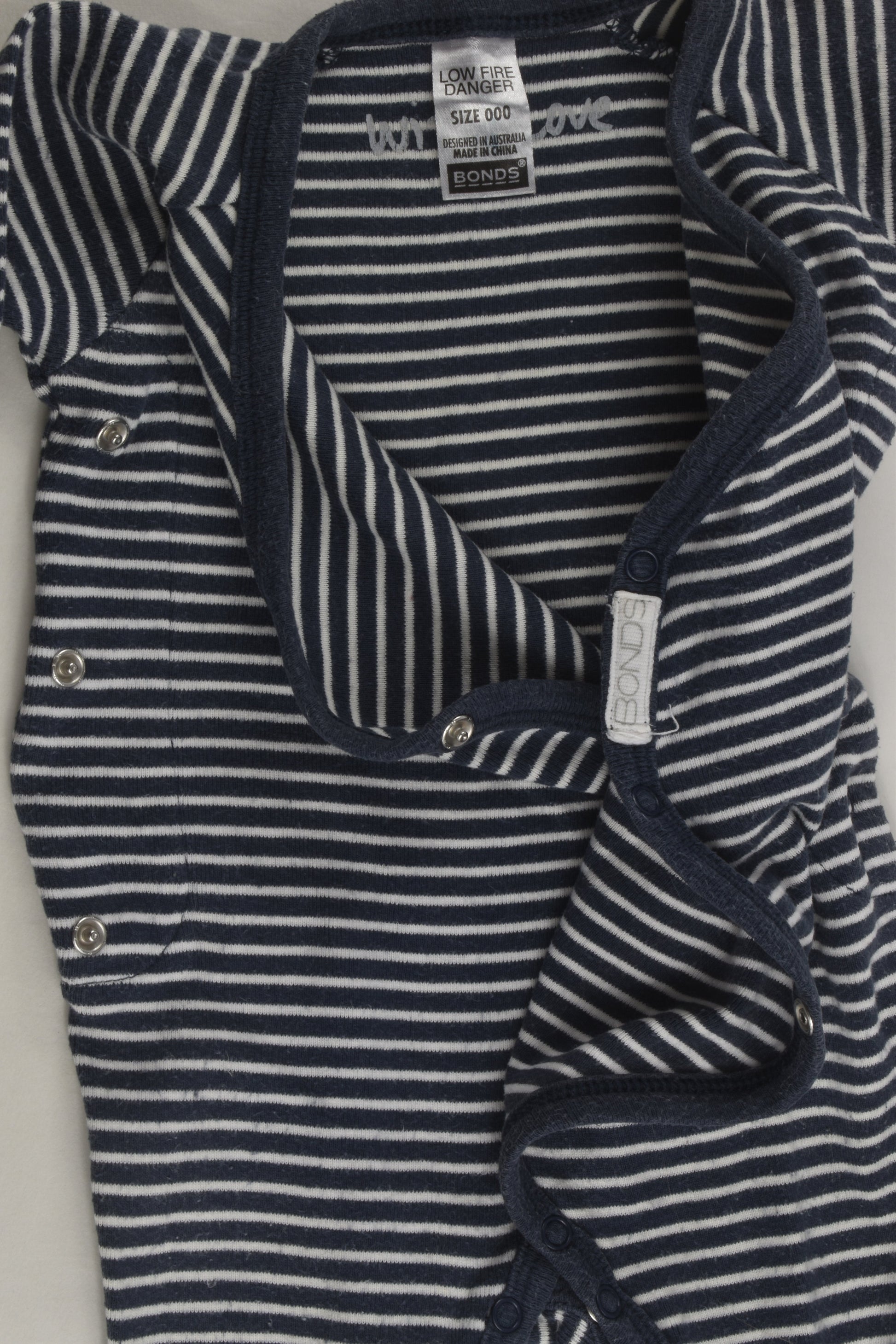 Bonds Size 000 Footed Romper