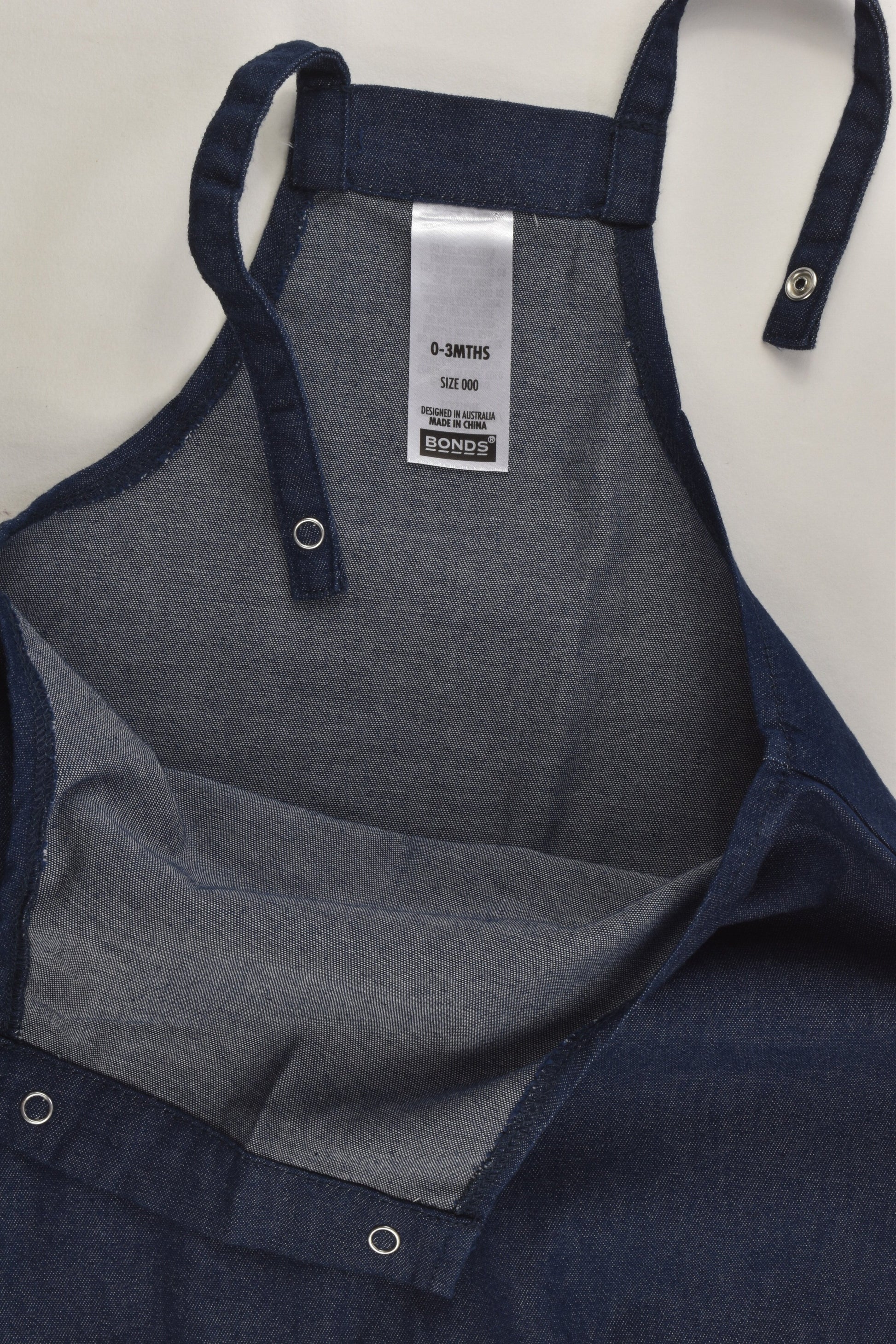 Bonds Size 000 Lightweight Denim Overalls