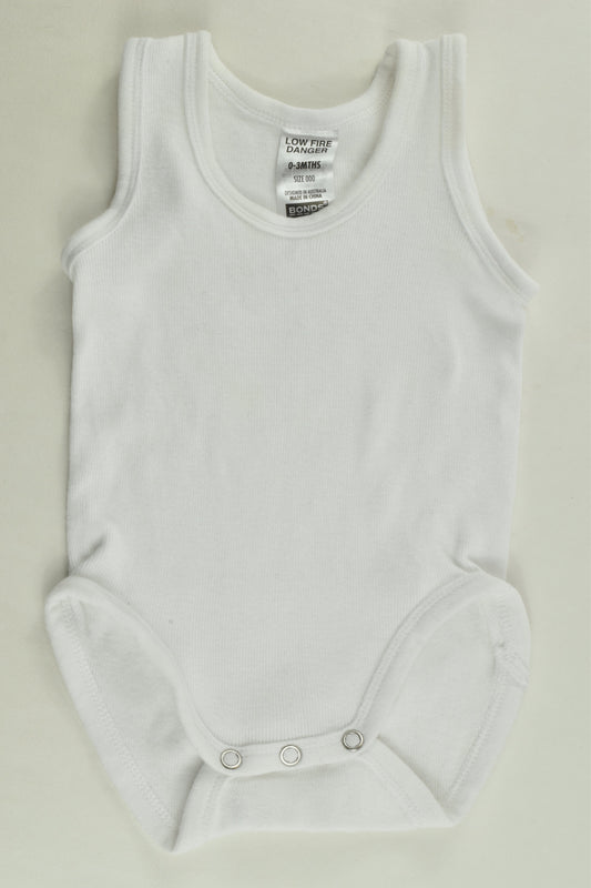 Bonds Size 000 Ribbed Bodysuit
