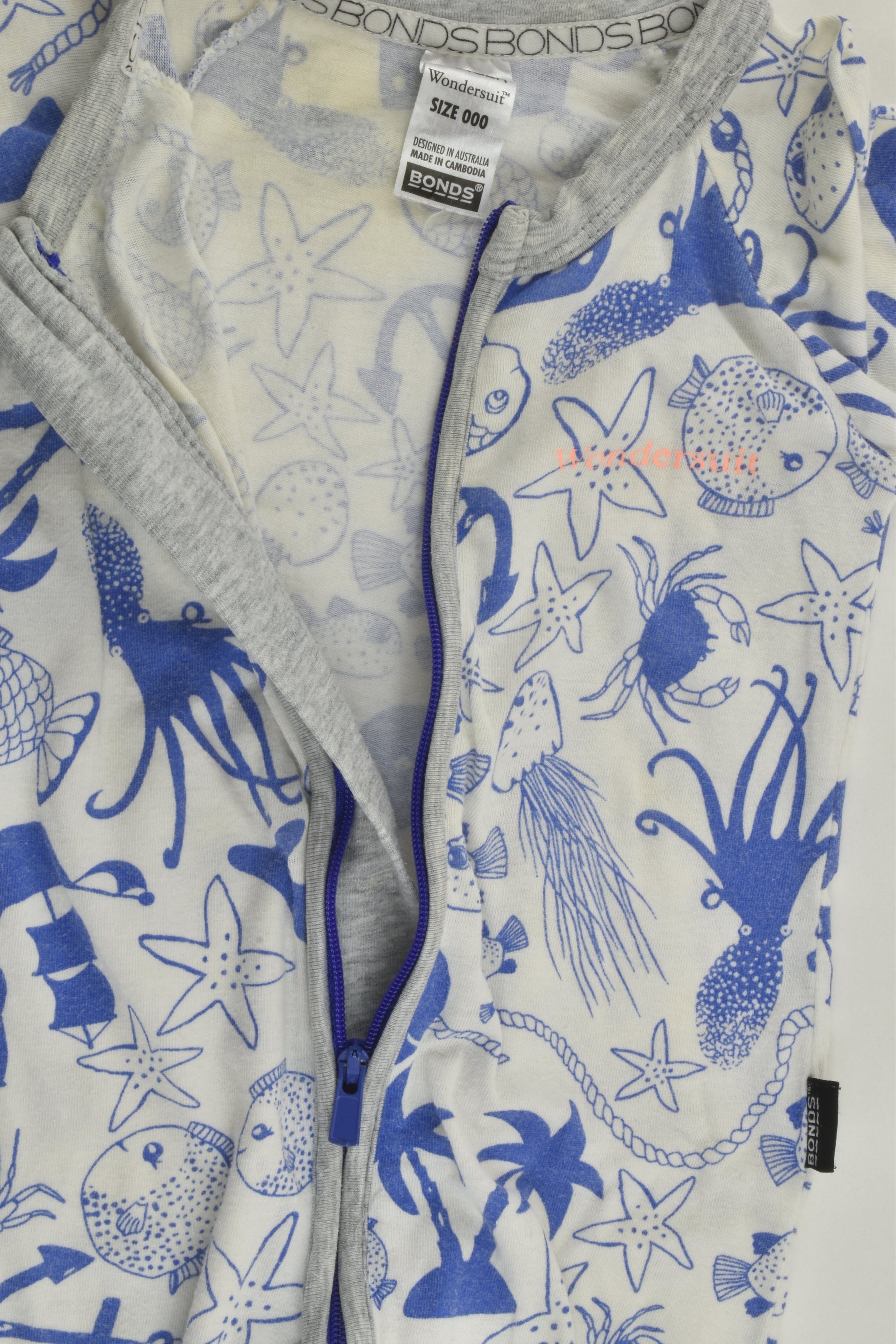 Bonds Size 000 Sea Creatures Wondersuit