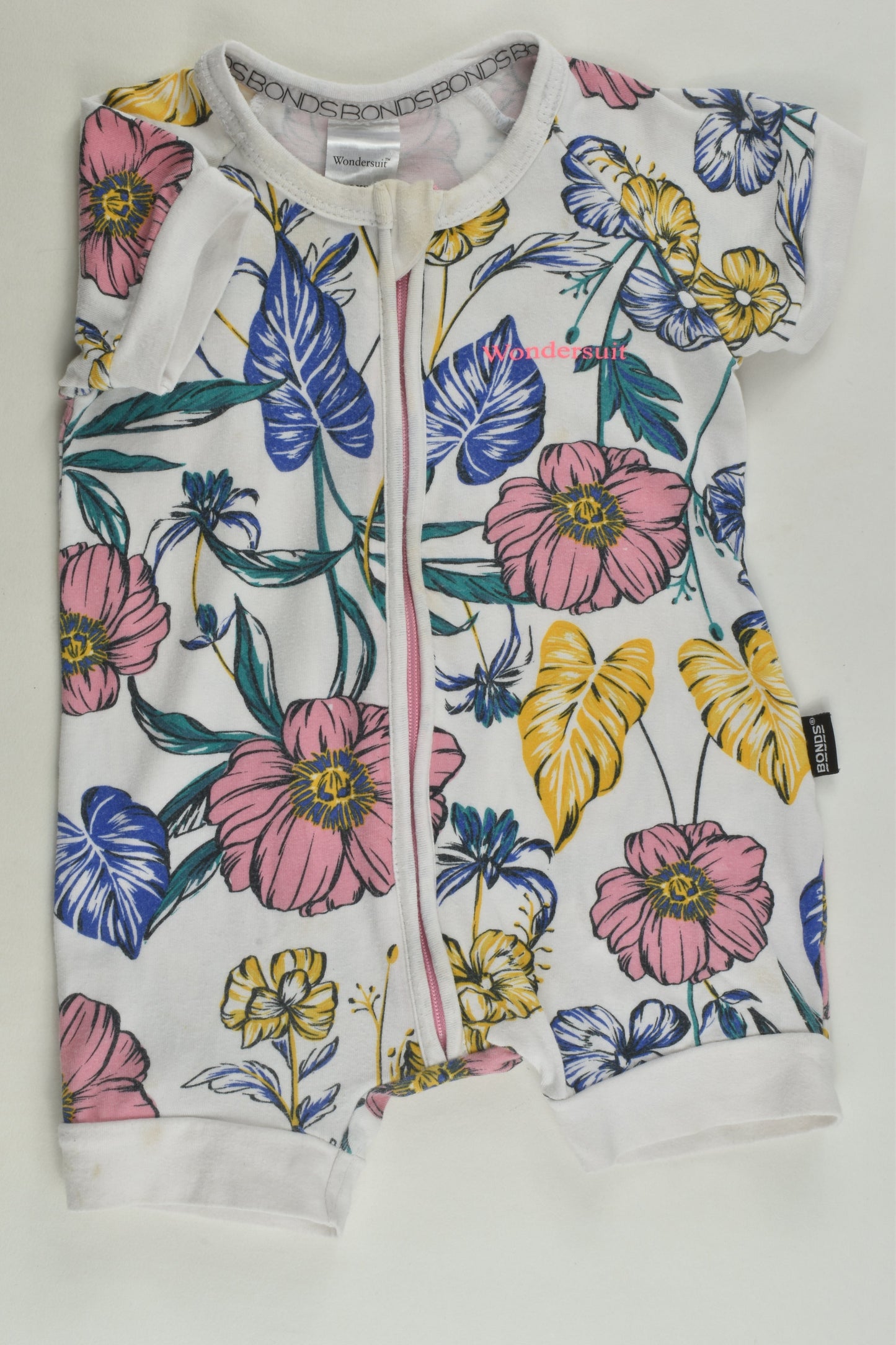 Bonds Size 000 Short Floral Wondersuit