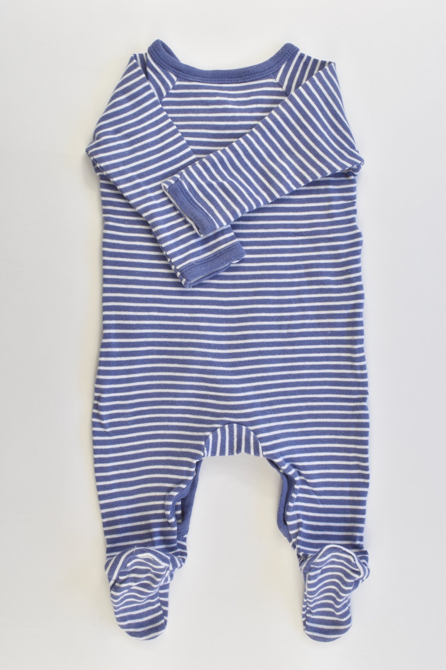 Bonds Size 000 Striped Footed Romper