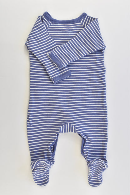 Bonds Size 000 Striped Footed Romper
