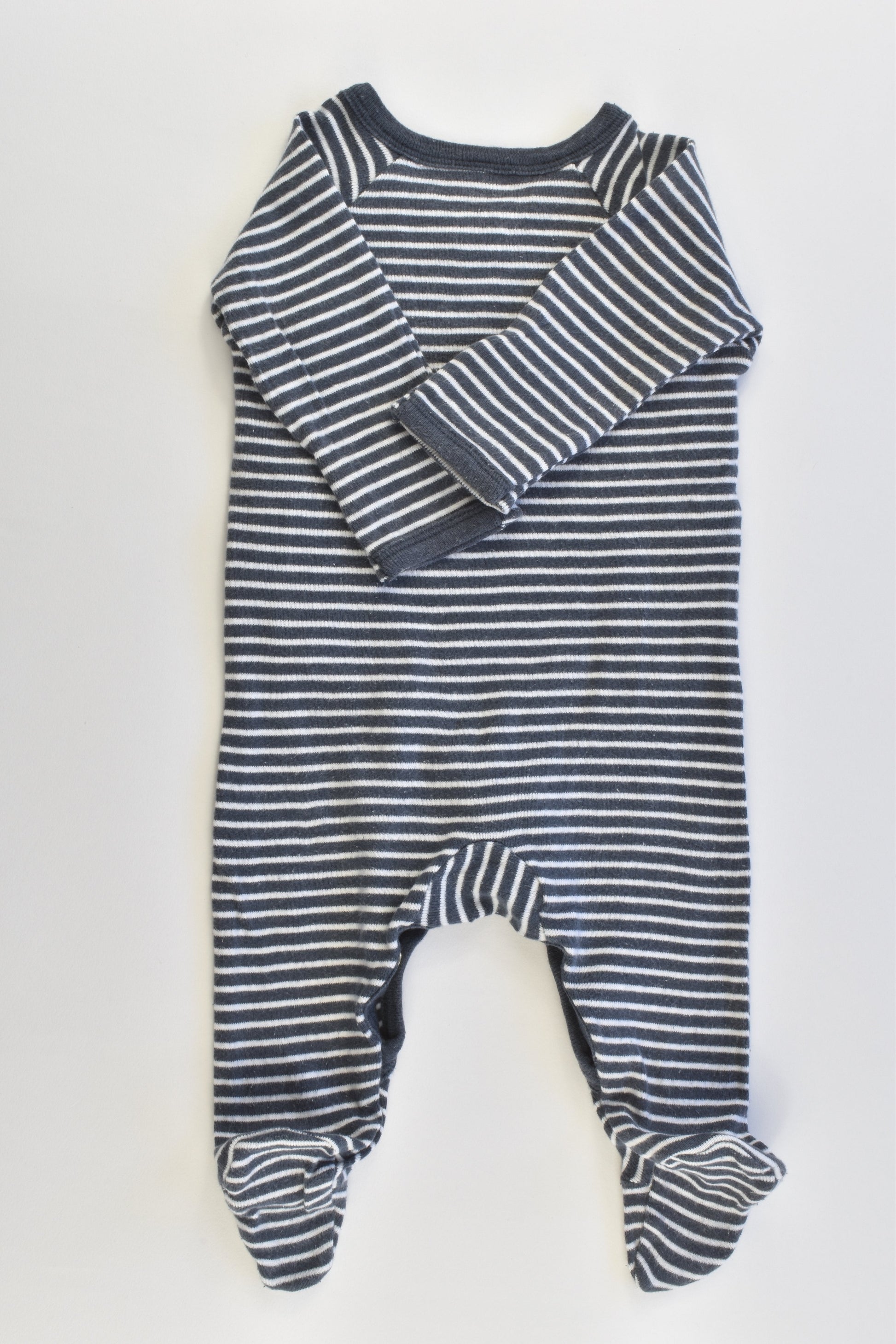 Bonds Size 000 Striped Footed Romper