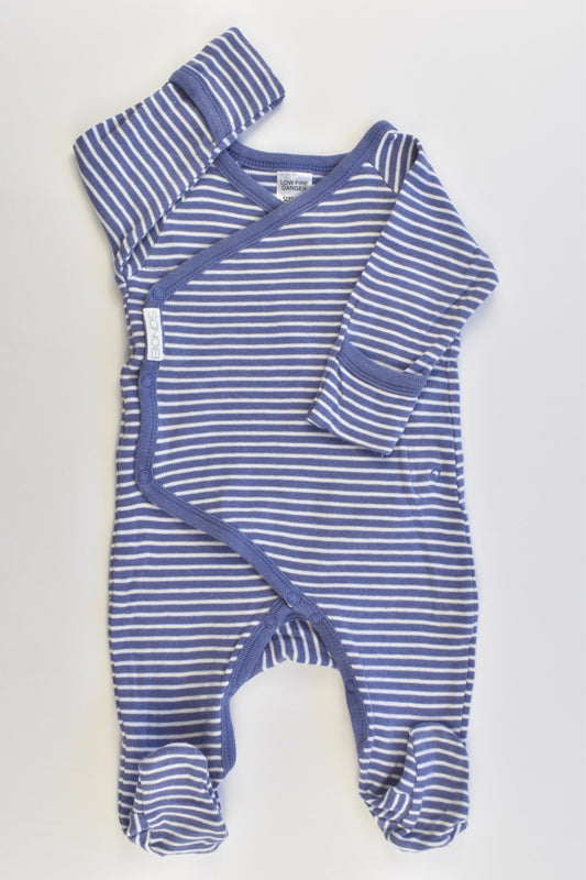 Bonds Size 000 Striped Footed Romper