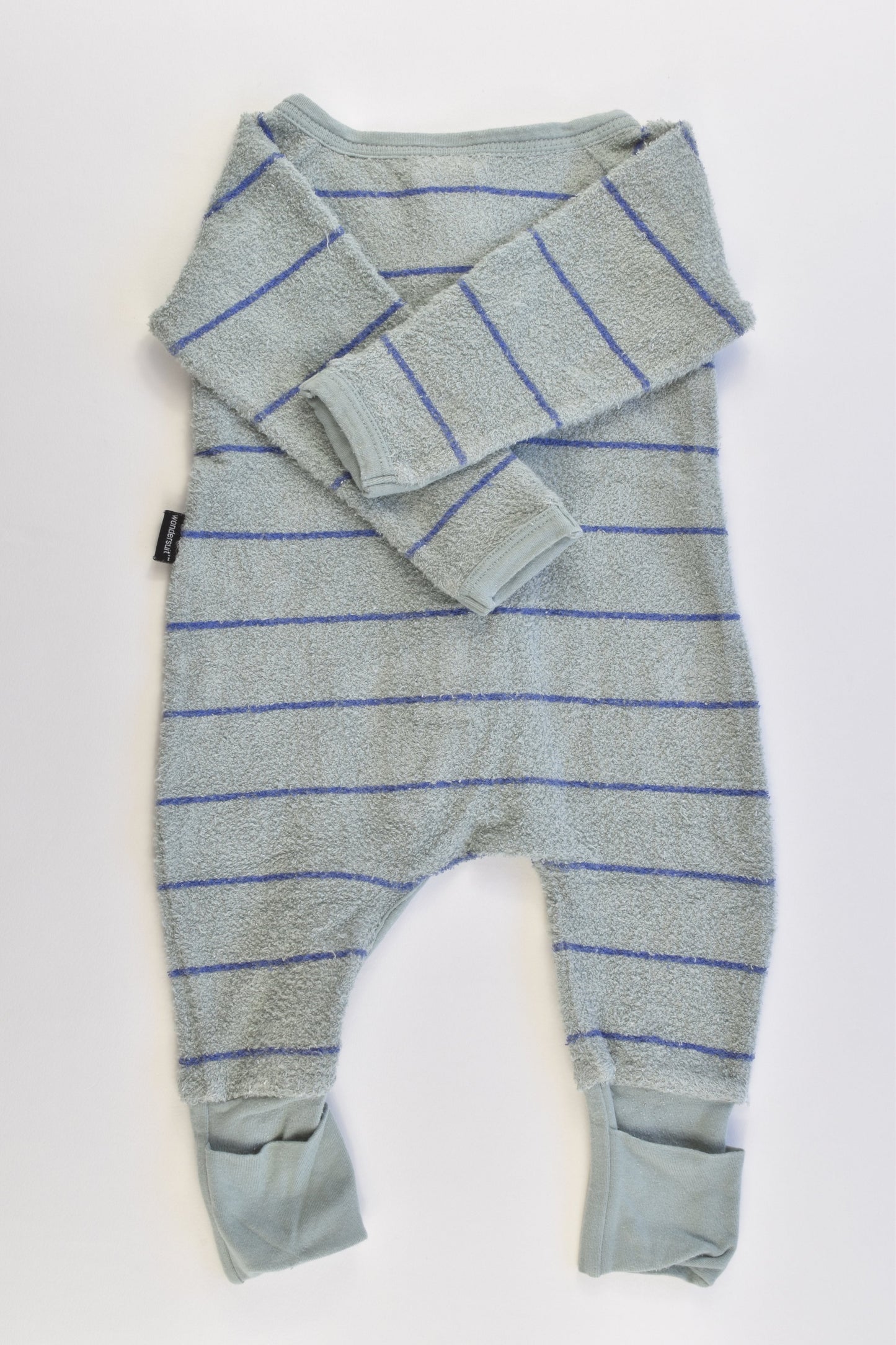 Bonds Size 000 Striped Terry Wondersuit