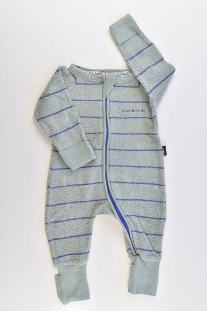 Bonds Size 000 Striped Terry Wondersuit