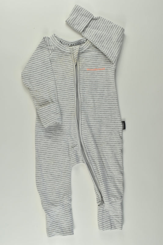 Bonds Size 000 Striped Wondersuit