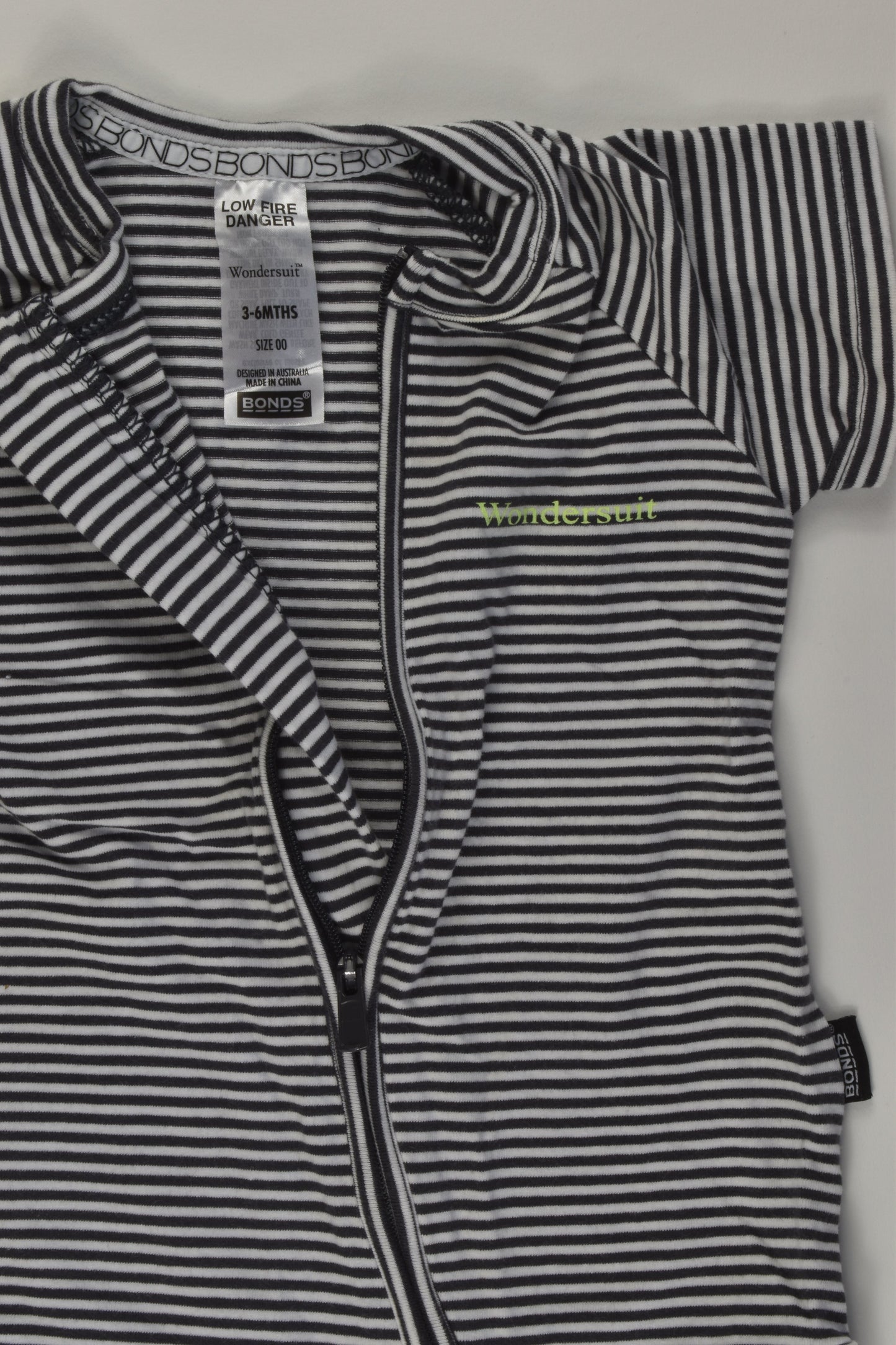 Bonds Size 000 Stroped Short Wondersuit